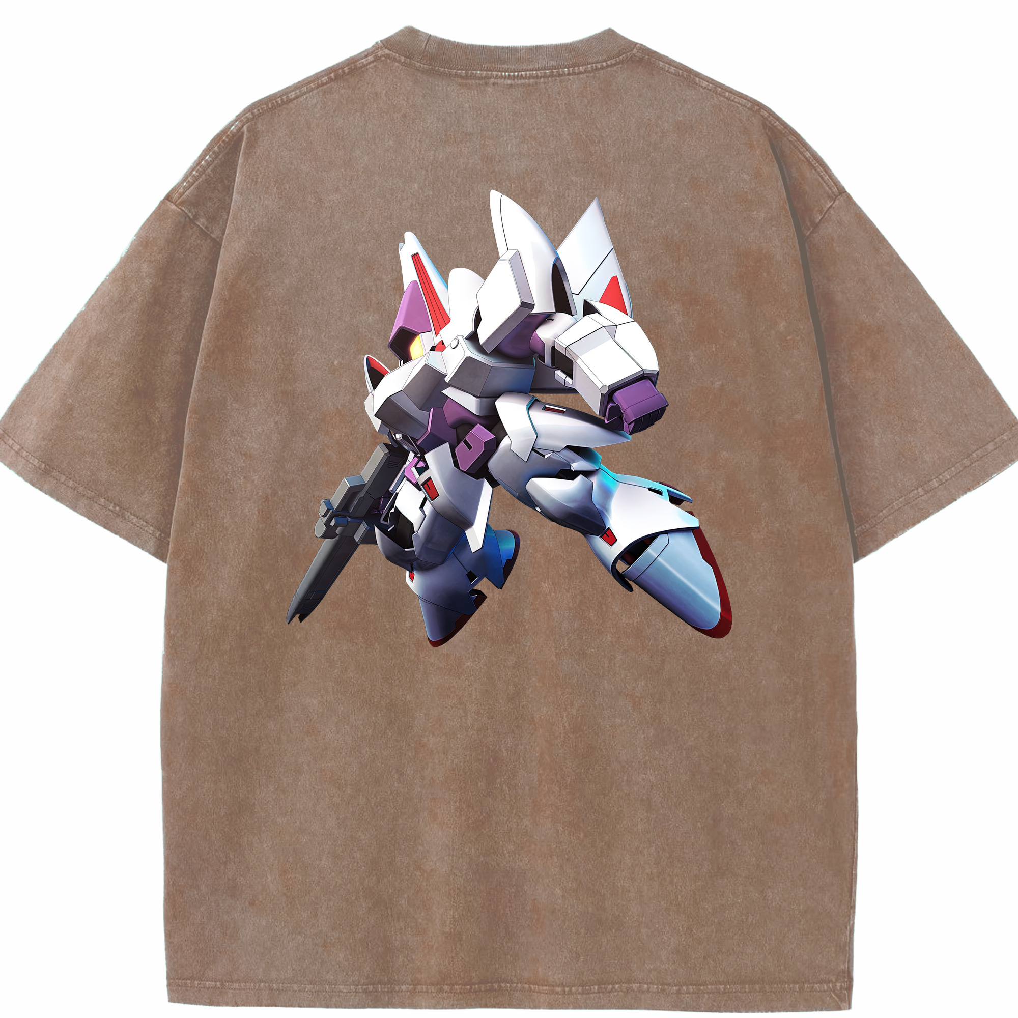 （画像用） 機動戦士ガンダム Mobile Suit Gundam 綿100% ヴィンテージ風 半袖Tシャツ（背面プリント）