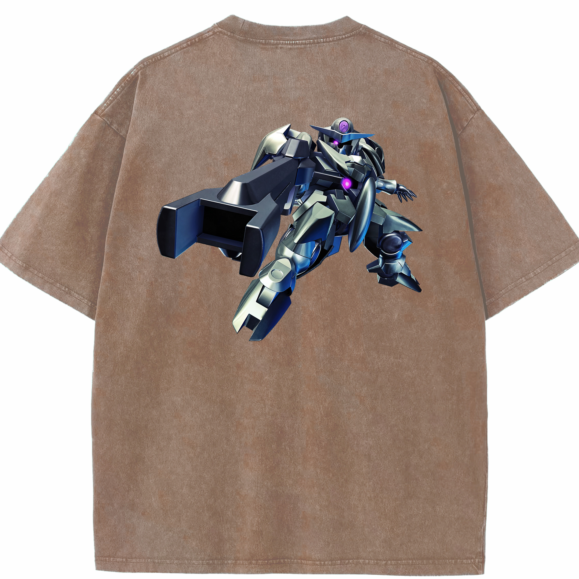 （画像用） 機動戦士ガンダム Mobile Suit Gundam 綿100% ヴィンテージ風 半袖Tシャツ（背面プリント）