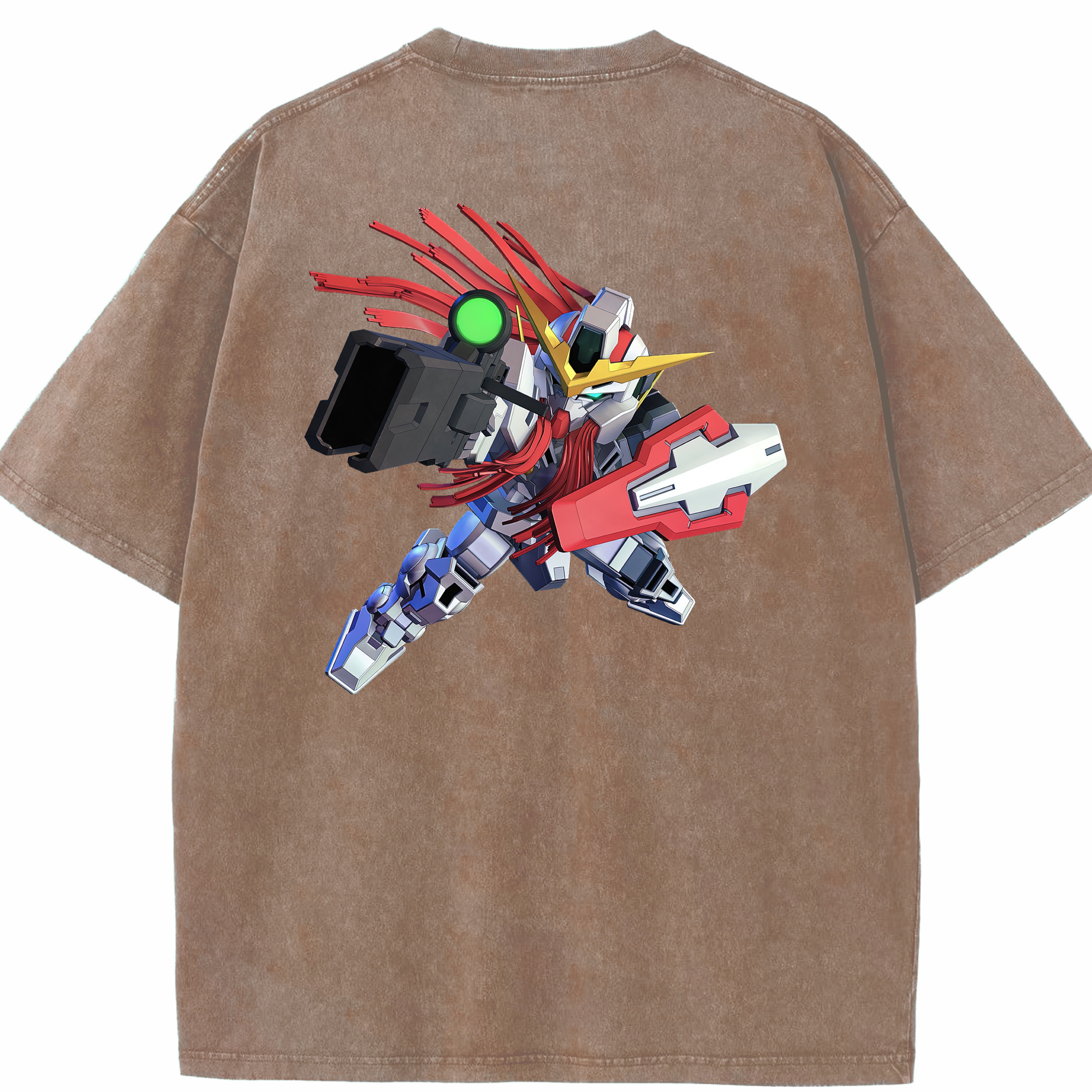 （画像用） 機動戦士ガンダム Mobile Suit Gundam 綿100% ヴィンテージ風 半袖Tシャツ（背面プリント）