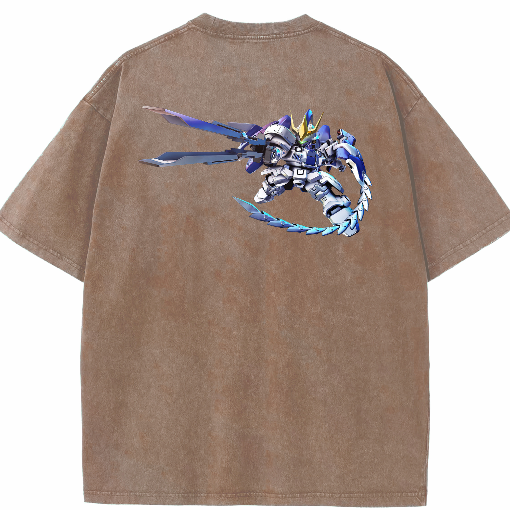 （画像用） 機動戦士ガンダム Mobile Suit Gundam 綿100% ヴィンテージ風 半袖Tシャツ（背面プリント）