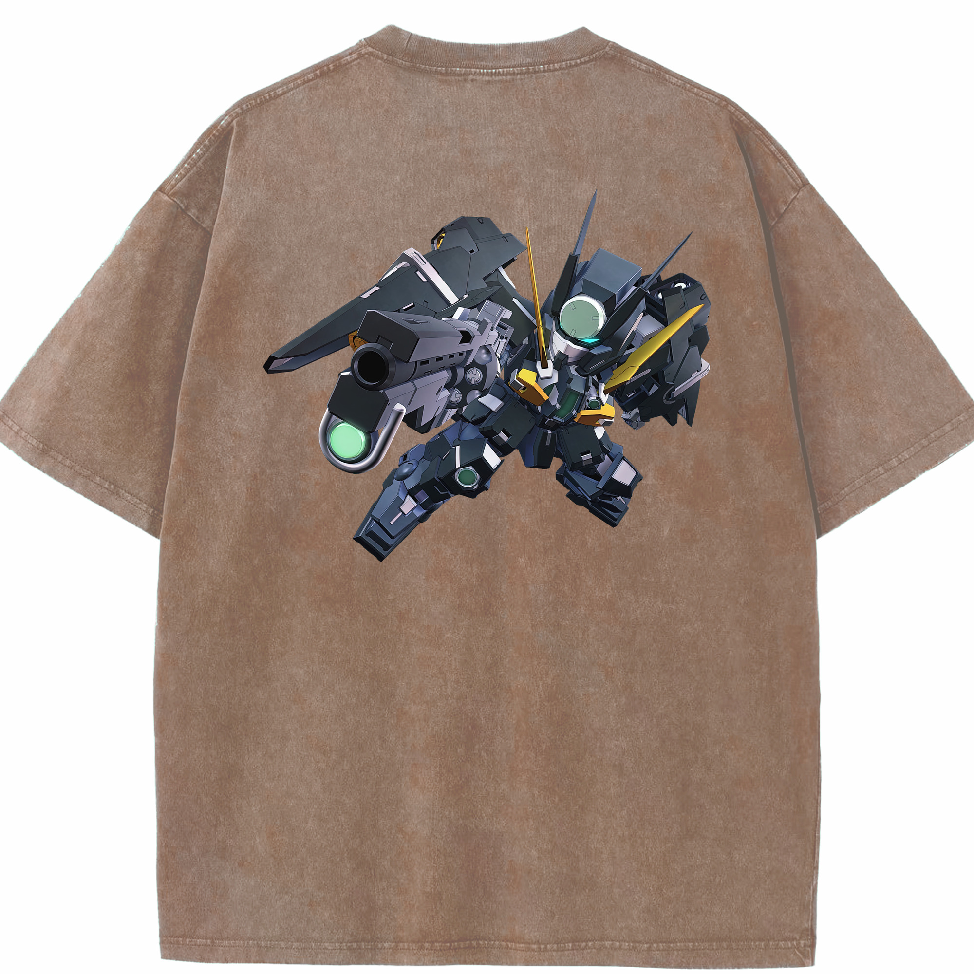 （画像用） 機動戦士ガンダム Mobile Suit Gundam 綿100% ヴィンテージ風 半袖Tシャツ（背面プリント）