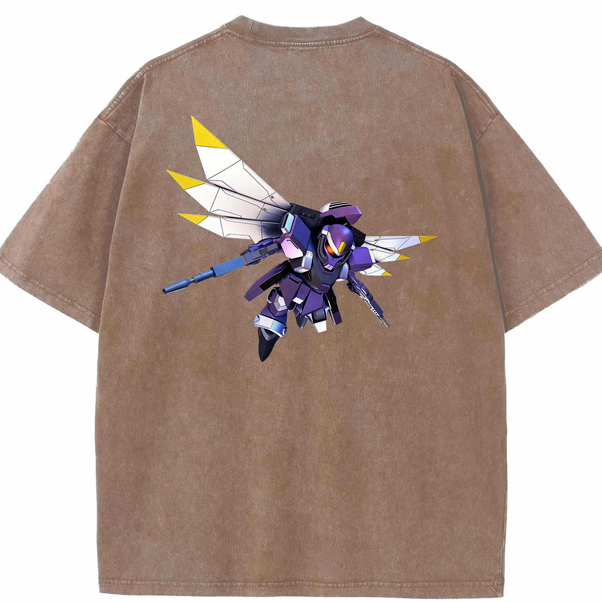 （画像用） 機動戦士ガンダム Mobile Suit Gundam 綿100% ヴィンテージ風 半袖Tシャツ（背面プリント）