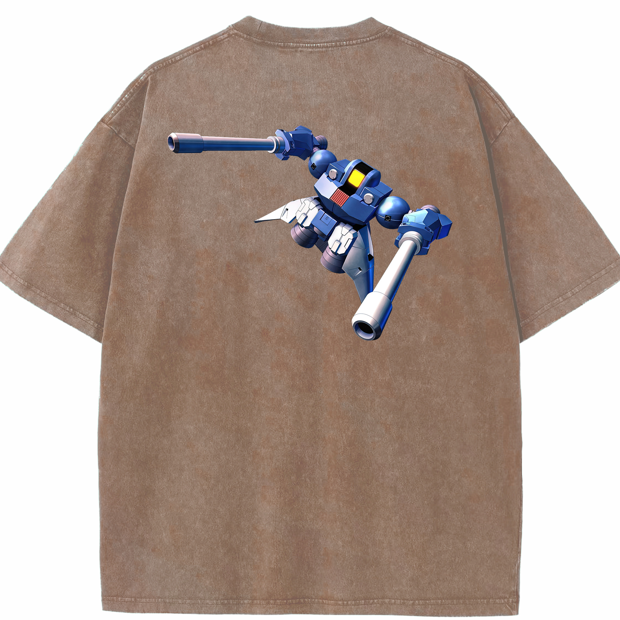（画像用） 機動戦士ガンダム Mobile Suit Gundam 綿100% ヴィンテージ風 半袖Tシャツ（背面プリント）