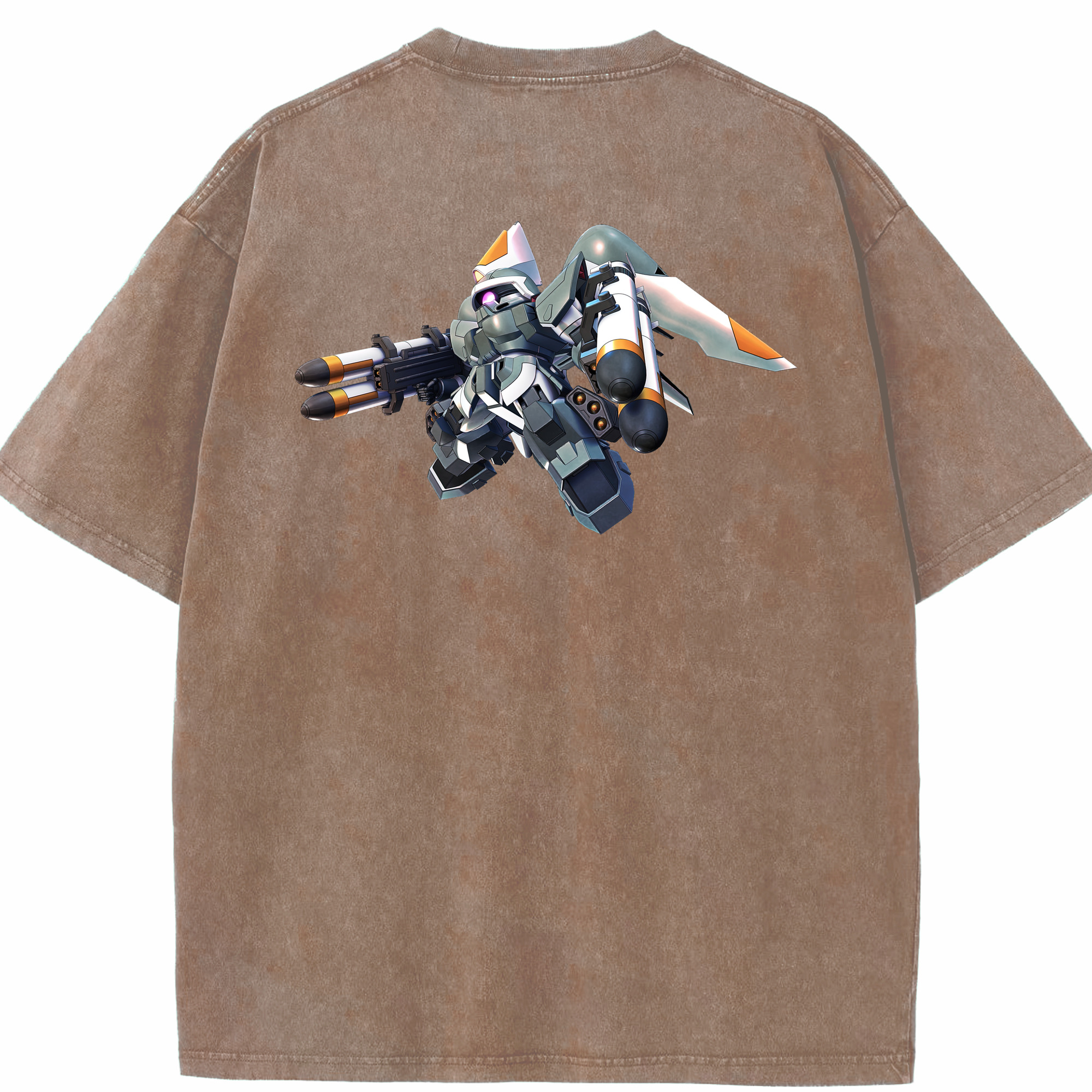 （画像用） 機動戦士ガンダム Mobile Suit Gundam 綿100% ヴィンテージ風 半袖Tシャツ（背面プリント）