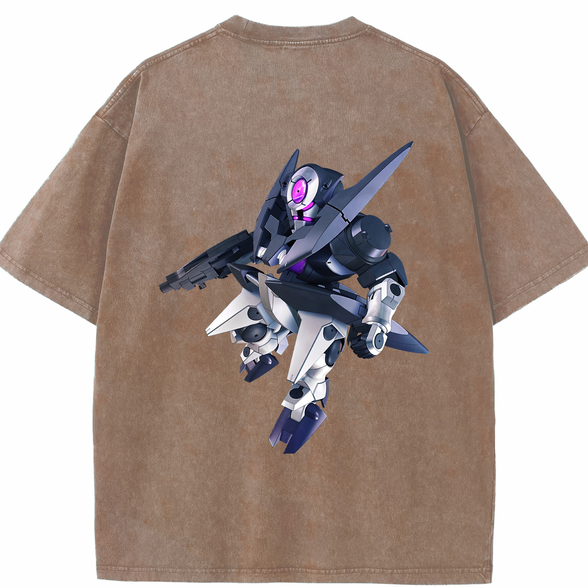 （画像用） 機動戦士ガンダム Mobile Suit Gundam 綿100% ヴィンテージ風 半袖Tシャツ（背面プリント）