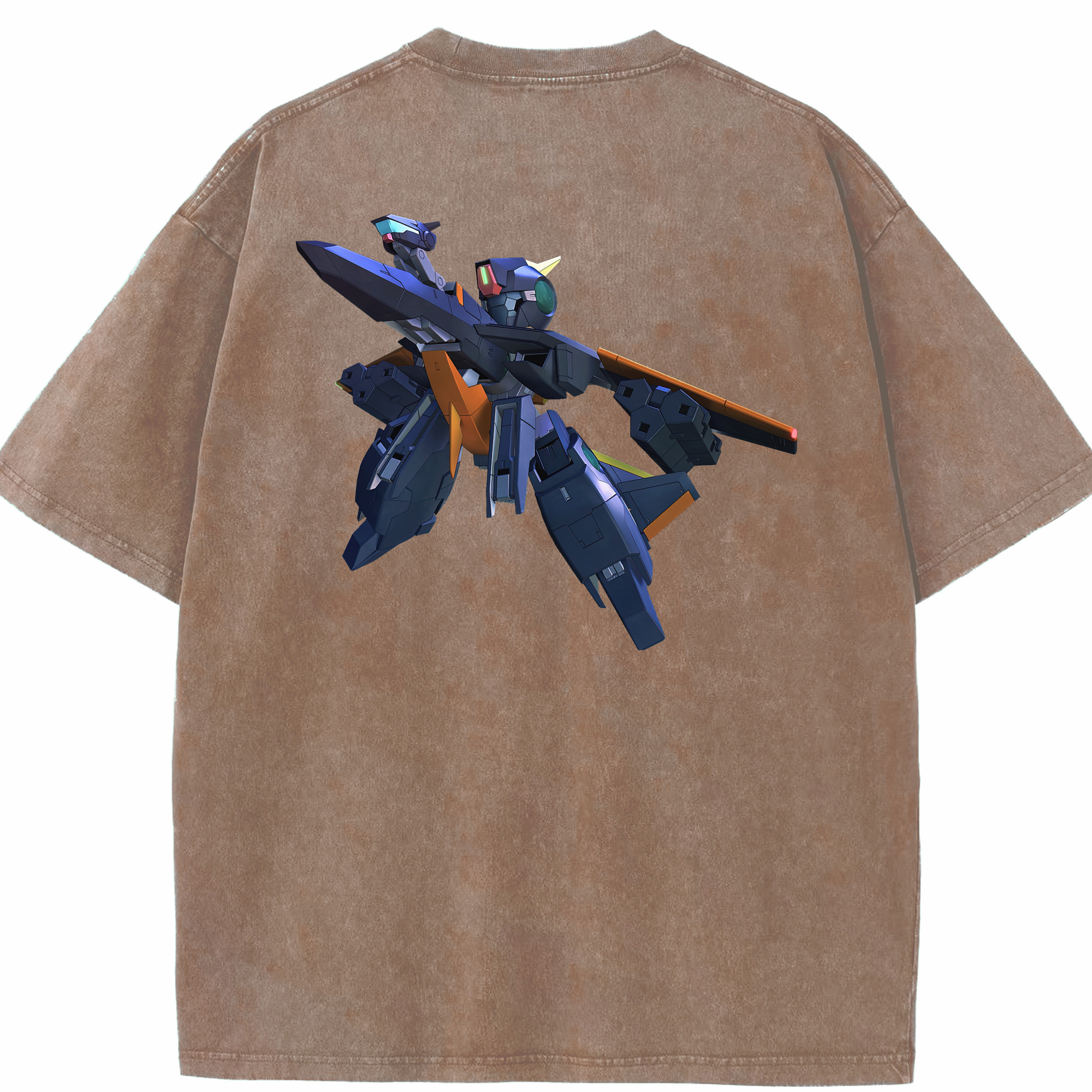 （画像用） 機動戦士ガンダム Mobile Suit Gundam 綿100% ヴィンテージ風 半袖Tシャツ（背面プリント）