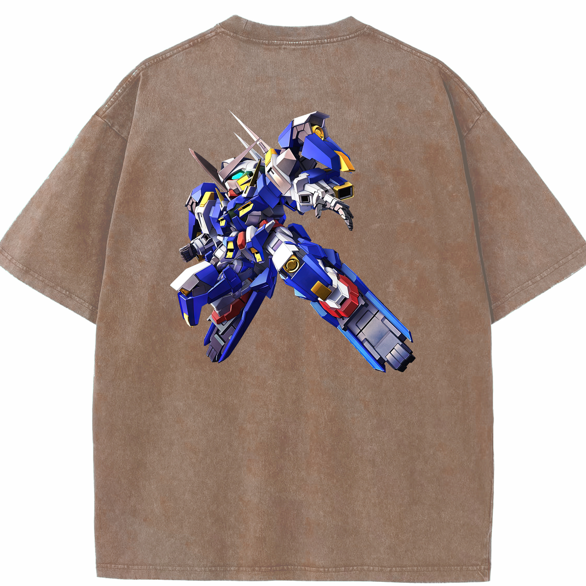 （画像用） 機動戦士ガンダム Mobile Suit Gundam 綿100% ヴィンテージ風 半袖Tシャツ（背面プリント）