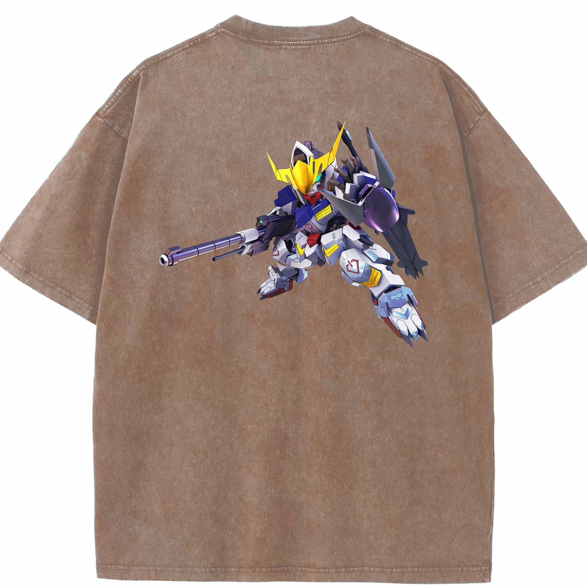 （画像用） 機動戦士ガンダム Mobile Suit Gundam 綿100% ヴィンテージ風 半袖Tシャツ（背面プリント）