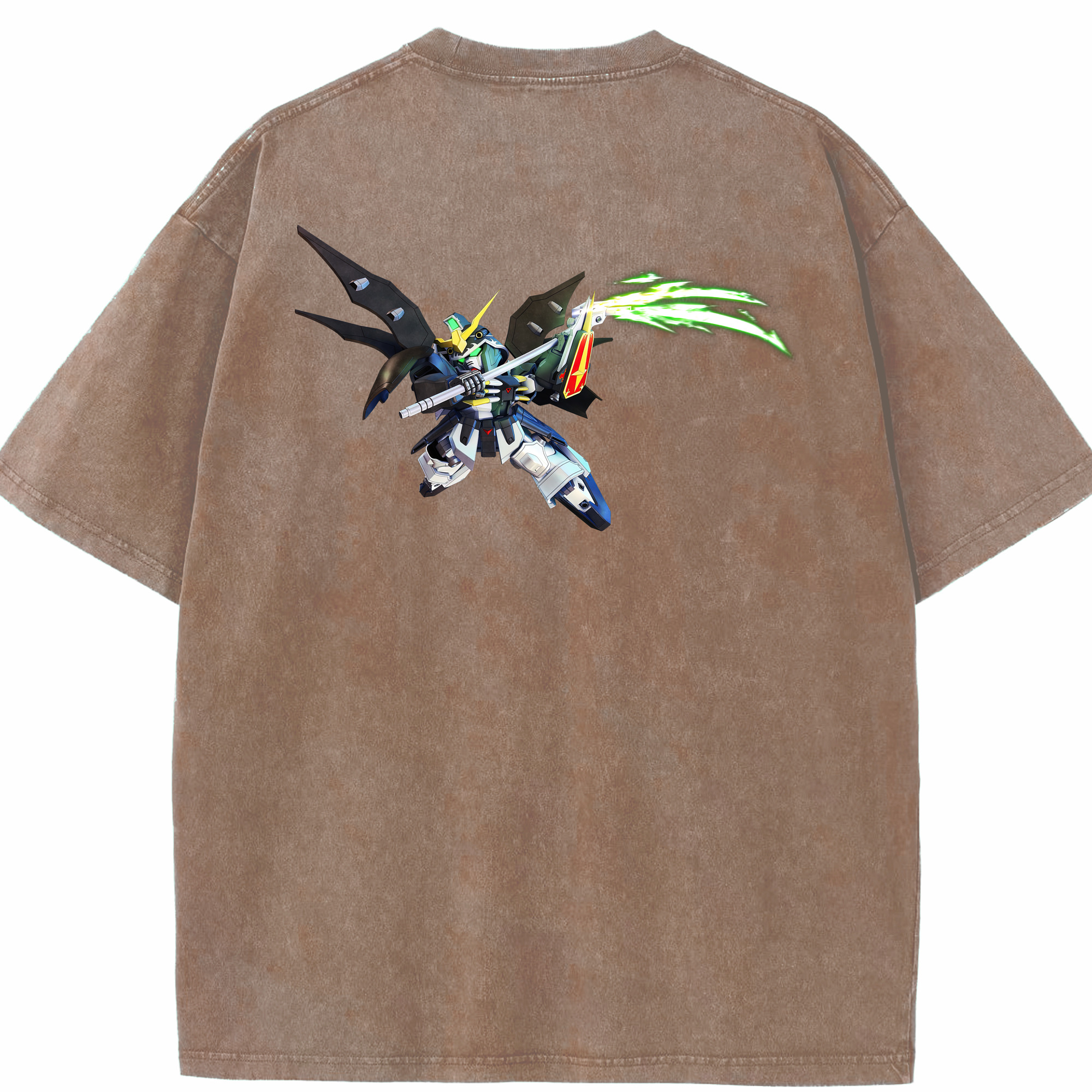 （画像用） 機動戦士ガンダム Mobile Suit Gundam 綿100% ヴィンテージ風 半袖Tシャツ（背面プリント）