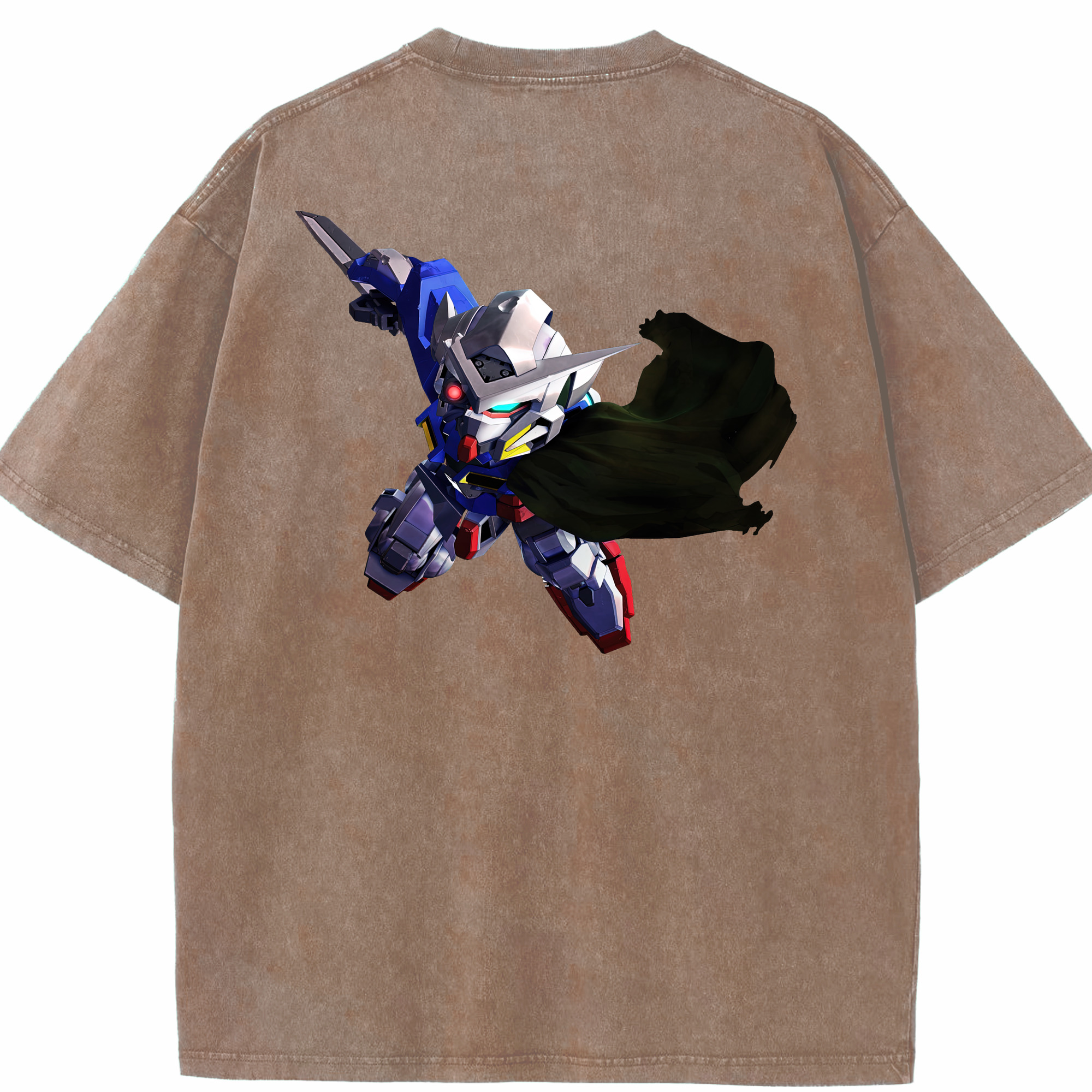 （画像用） 機動戦士ガンダム Mobile Suit Gundam 綿100% ヴィンテージ風 半袖Tシャツ（背面プリント）