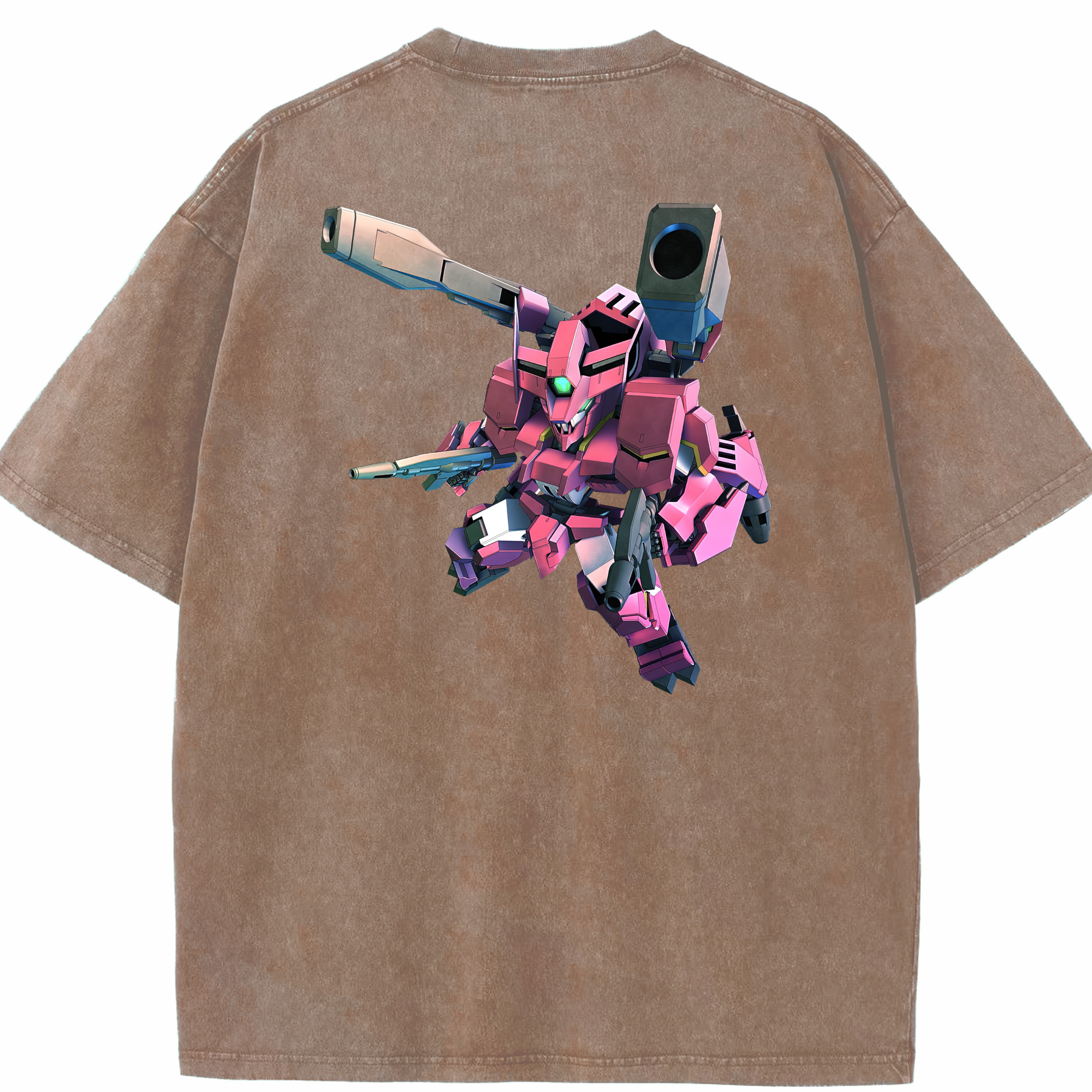 （画像用） 機動戦士ガンダム Mobile Suit Gundam 綿100% ヴィンテージ風 半袖Tシャツ（背面プリント）