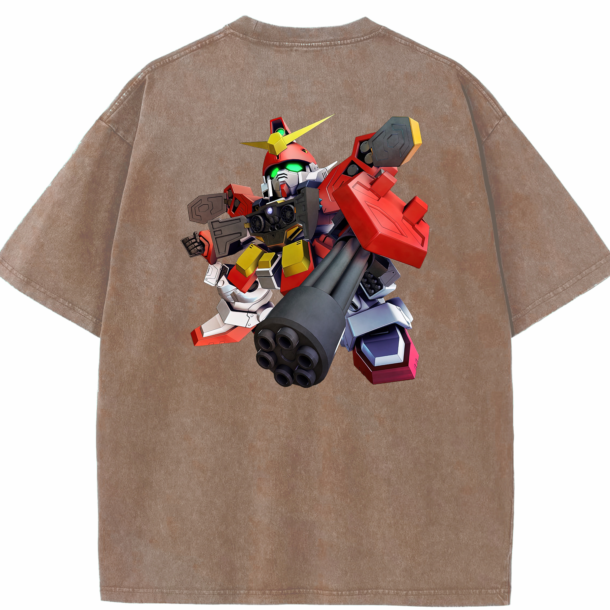（画像用） 機動戦士ガンダム Mobile Suit Gundam 綿100% ヴィンテージ風 半袖Tシャツ（背面プリント）