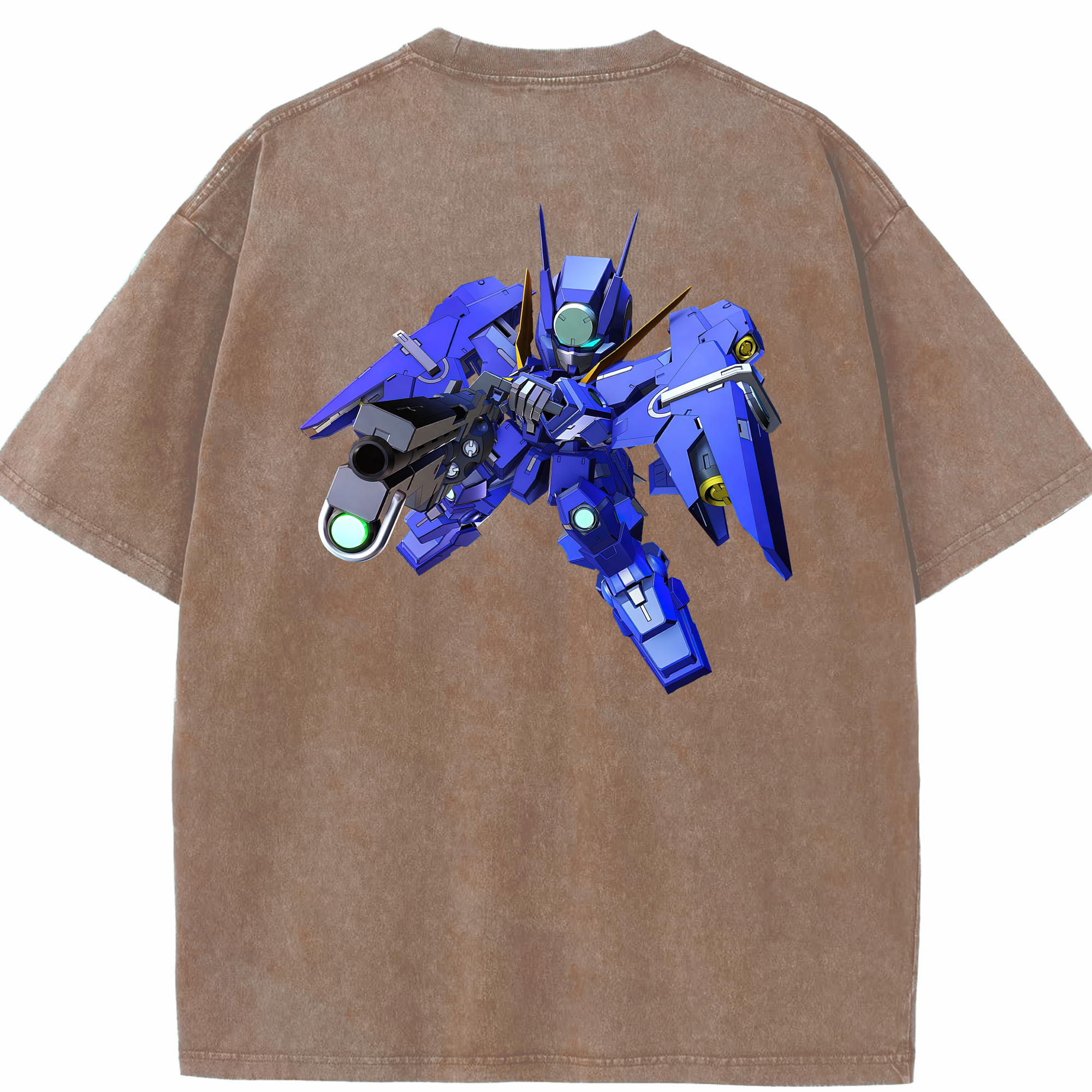 （画像用） 機動戦士ガンダム Mobile Suit Gundam 綿100% ヴィンテージ風 半袖Tシャツ（背面プリント）