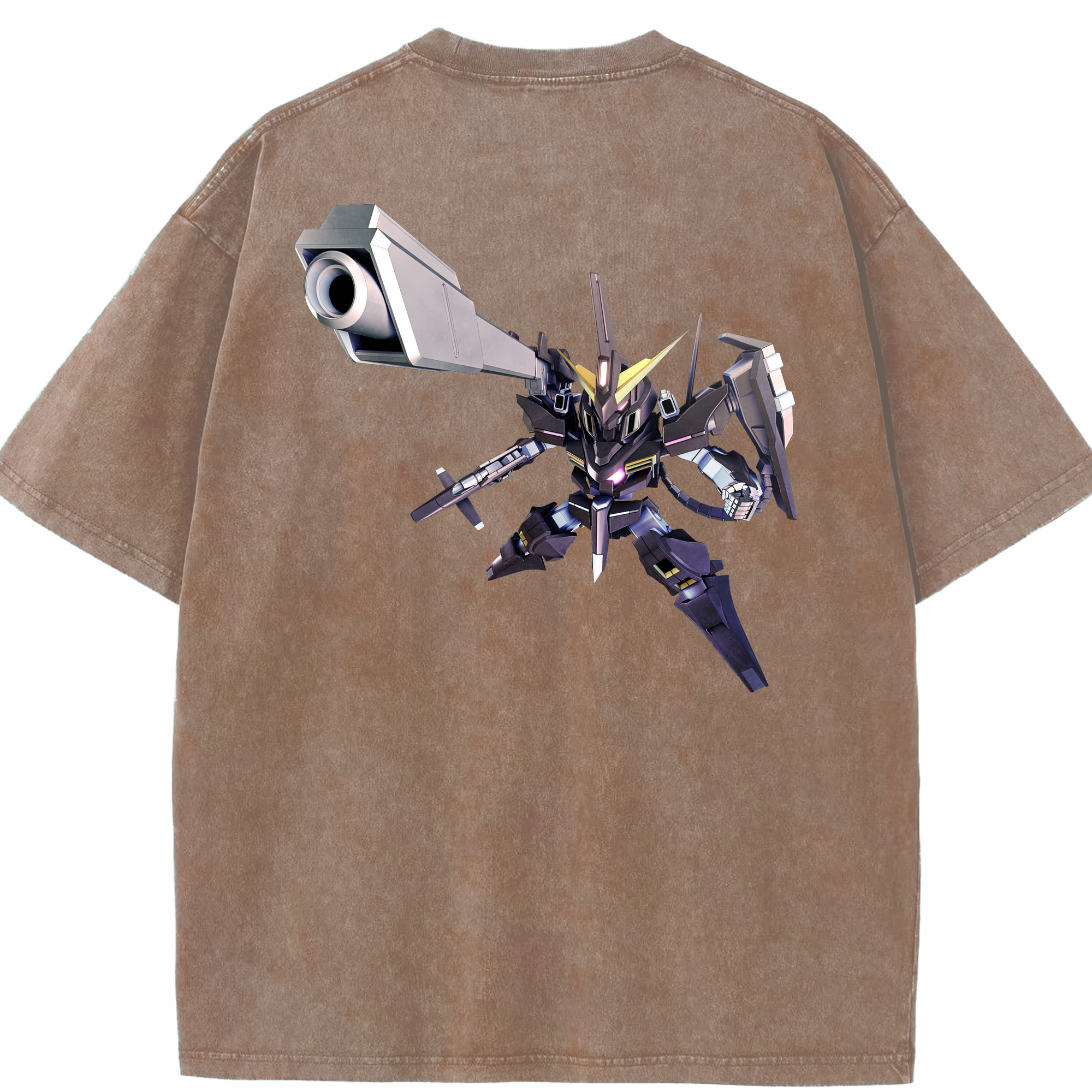 （画像用） 機動戦士ガンダム Mobile Suit Gundam 綿100% ヴィンテージ風 半袖Tシャツ（背面プリント）