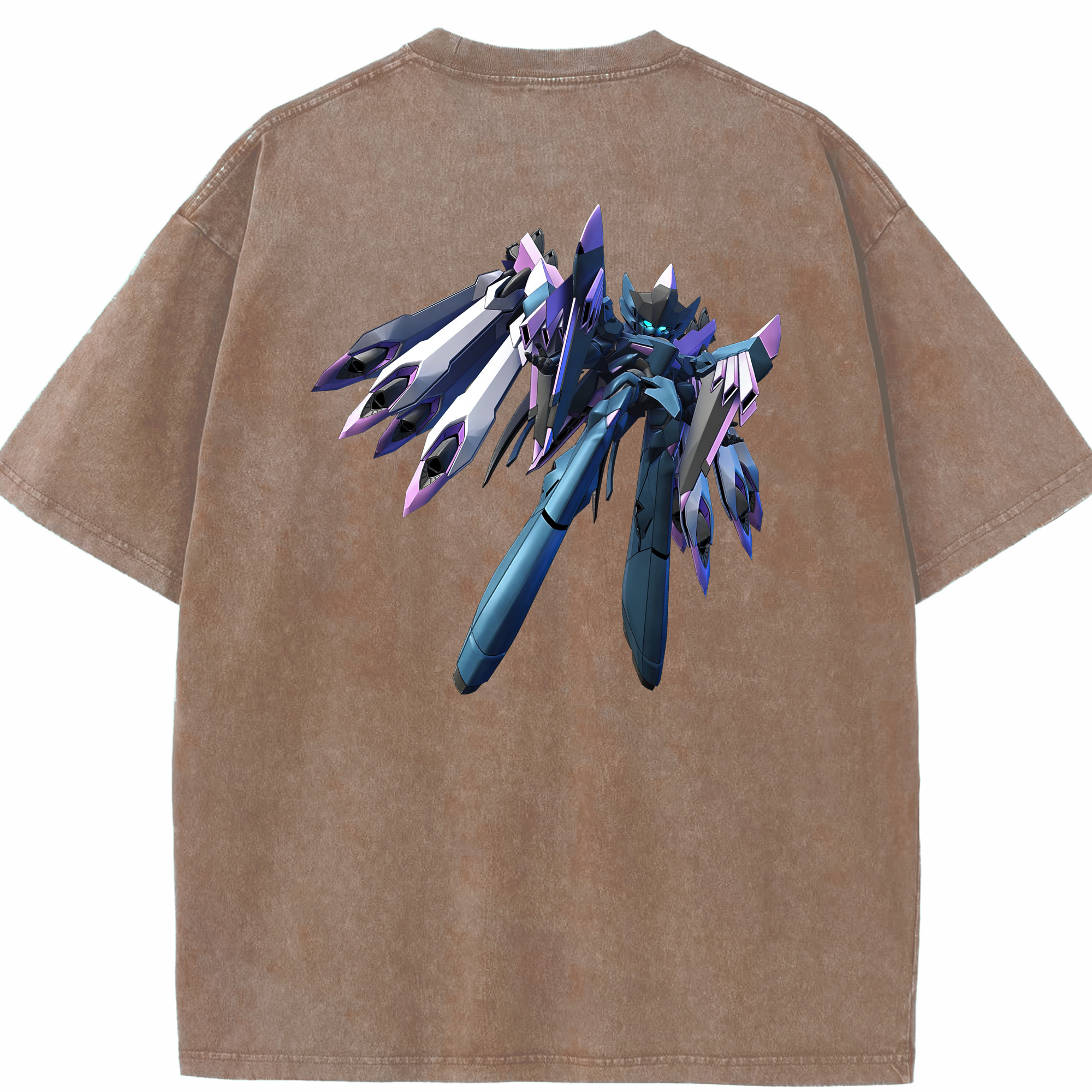 （画像用） 機動戦士ガンダム Mobile Suit Gundam 綿100% ヴィンテージ風 半袖Tシャツ（背面プリント）