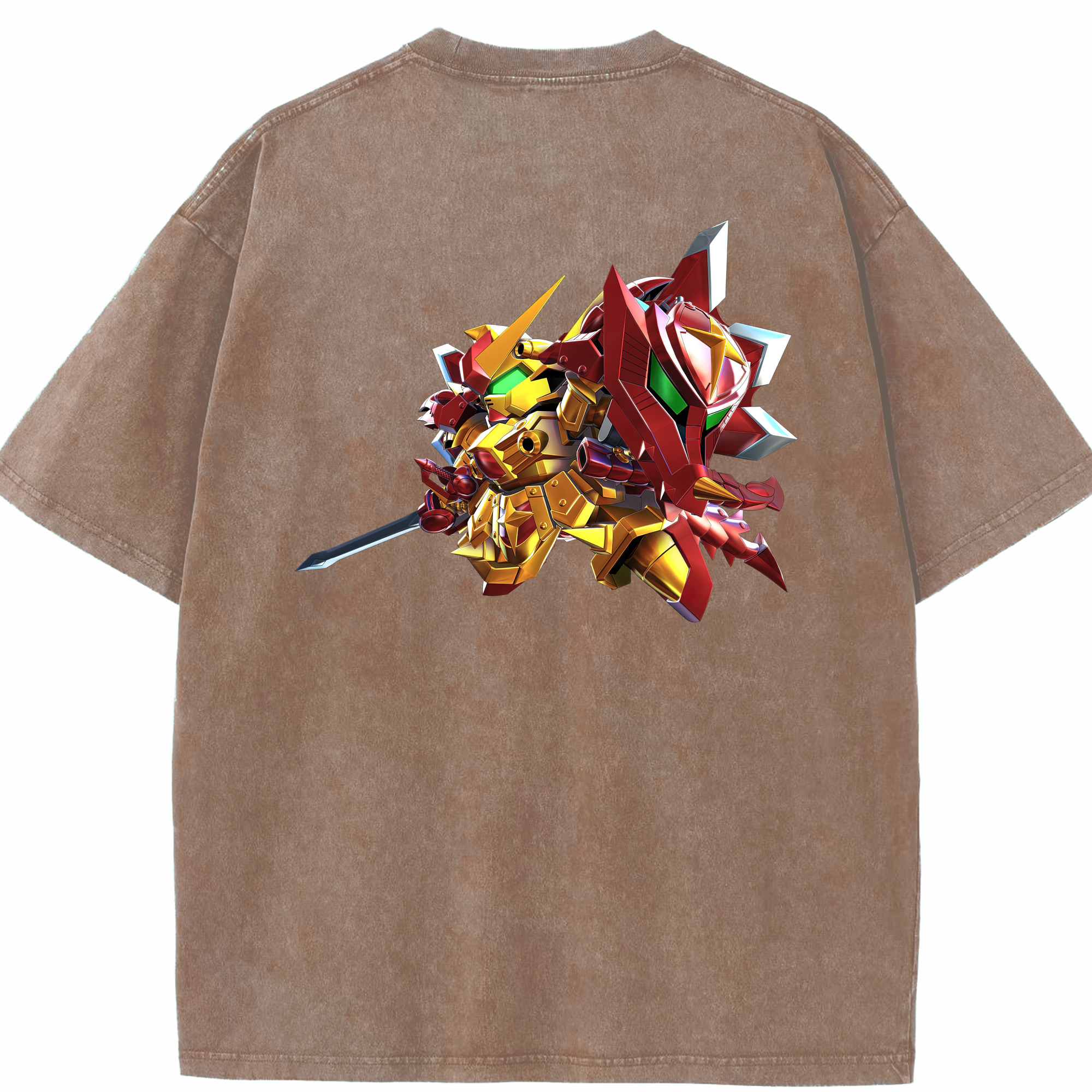 （画像用） 機動戦士ガンダム Mobile Suit Gundam 綿100% ヴィンテージ風 半袖Tシャツ（背面プリント）