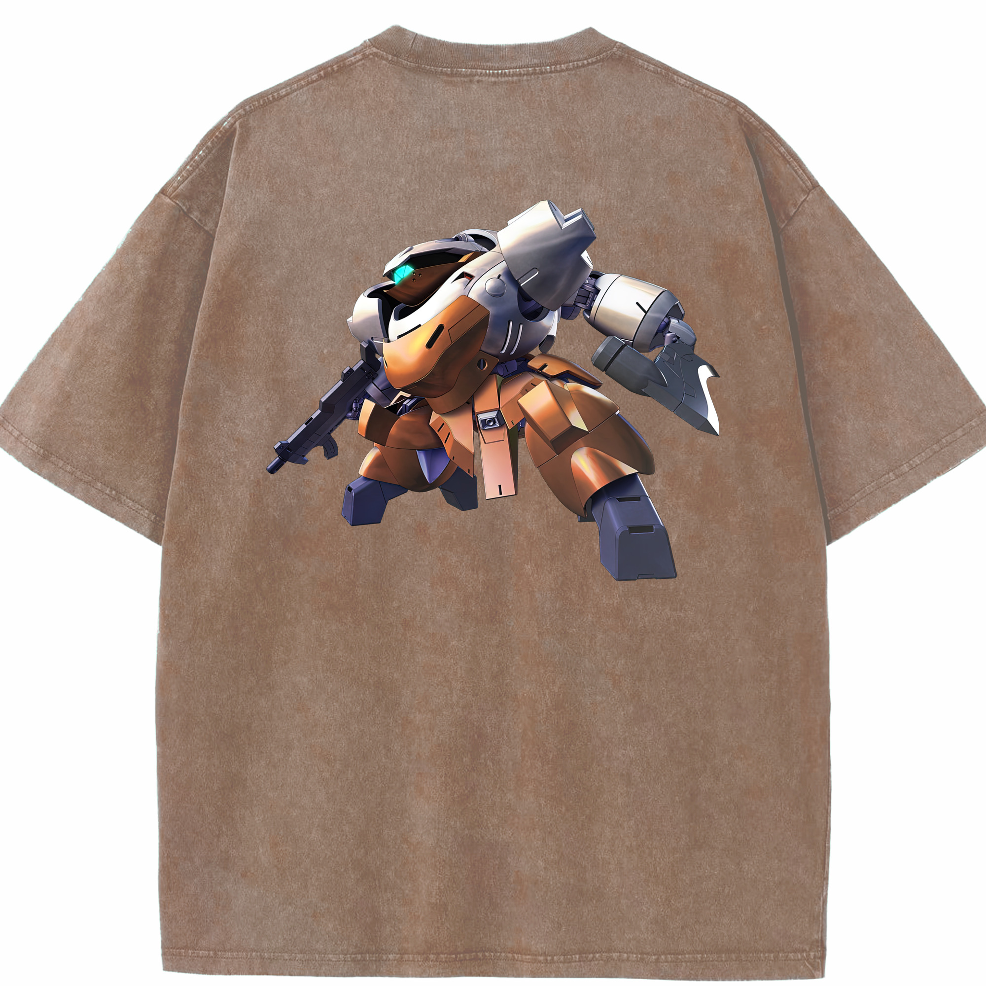 （画像用） 機動戦士ガンダム Mobile Suit Gundam 綿100% ヴィンテージ風 半袖Tシャツ（背面プリント）