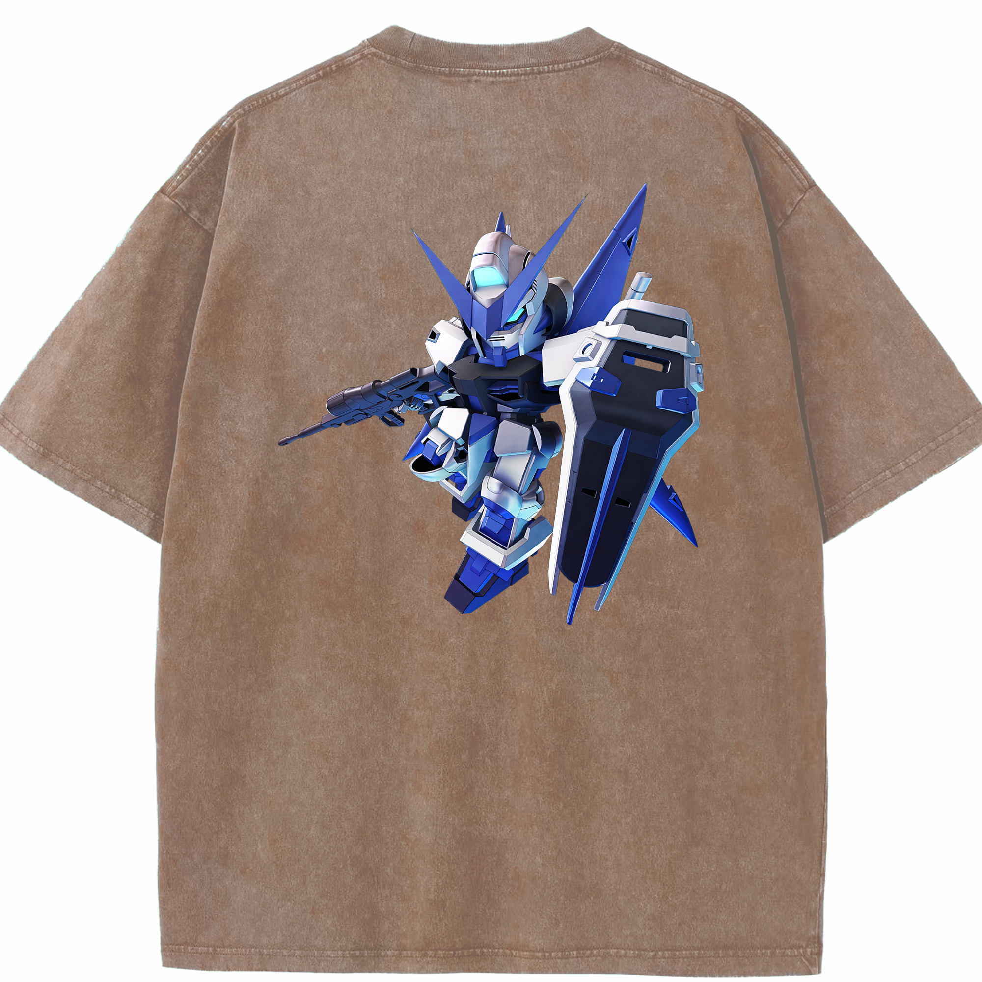 （画像用） 機動戦士ガンダム Mobile Suit Gundam 綿100% ヴィンテージ風 半袖Tシャツ（背面プリント）
