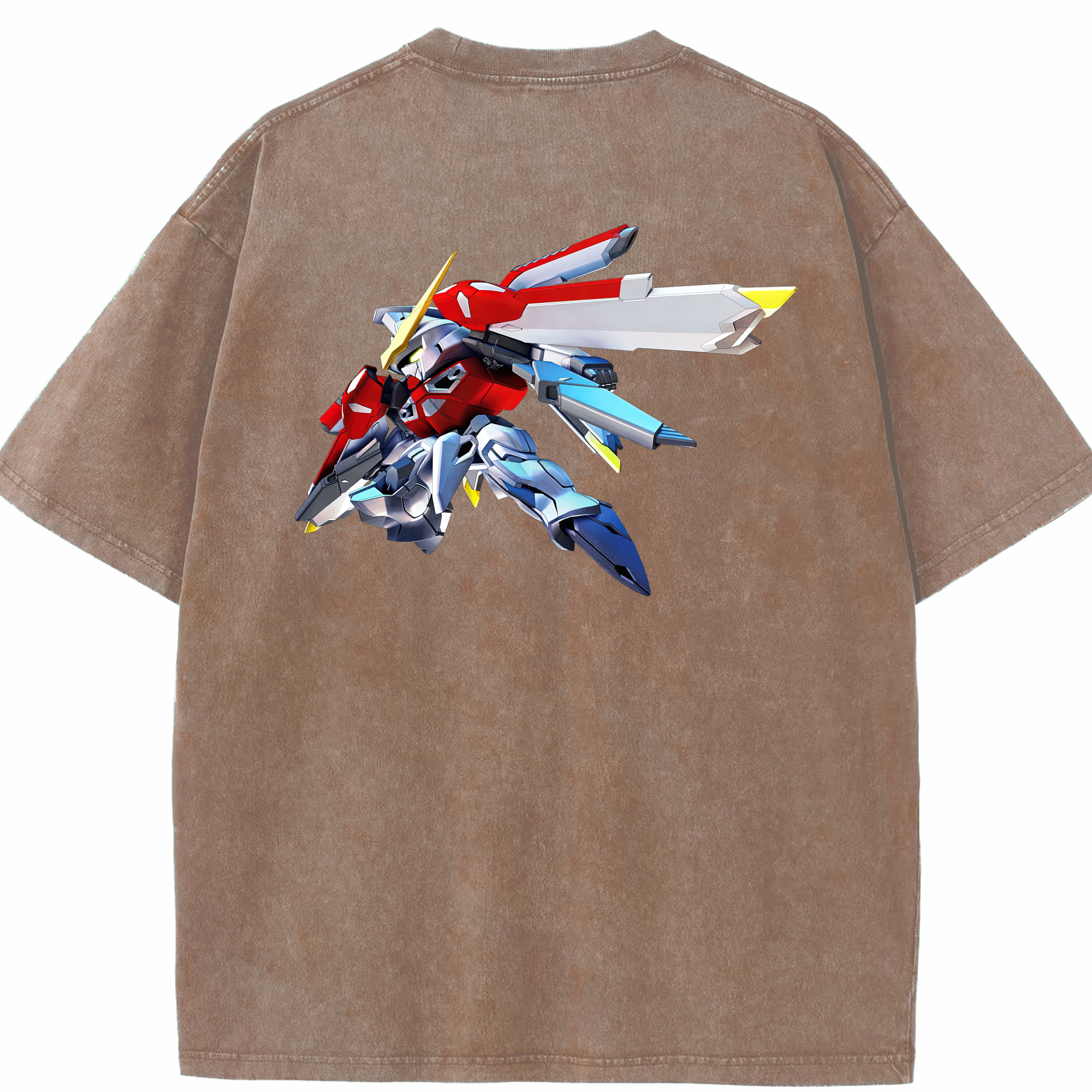 （画像用） 機動戦士ガンダム Mobile Suit Gundam 綿100% ヴィンテージ風 半袖Tシャツ（背面プリント）