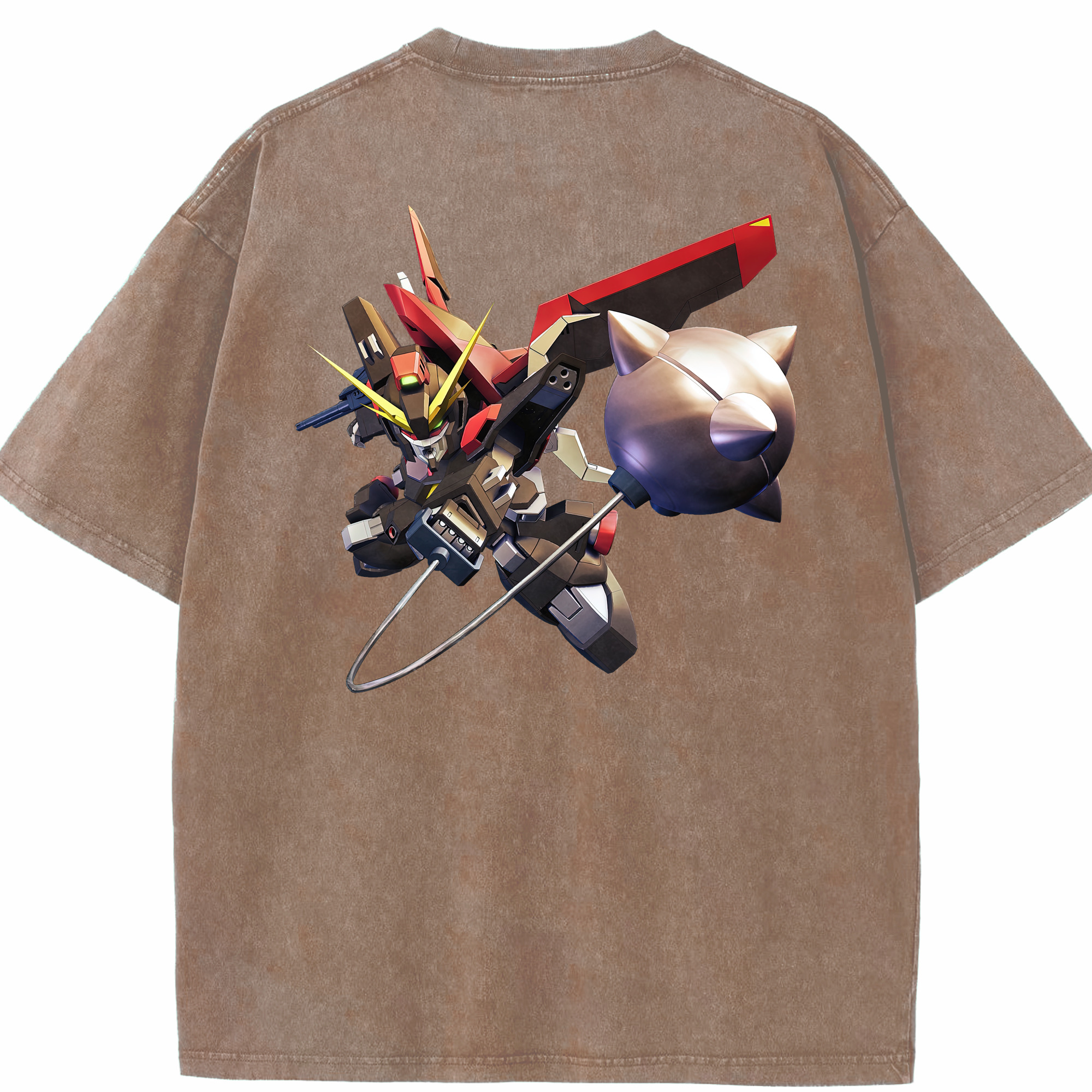 （画像用） 機動戦士ガンダム Mobile Suit Gundam 綿100% ヴィンテージ風 半袖Tシャツ（背面プリント）