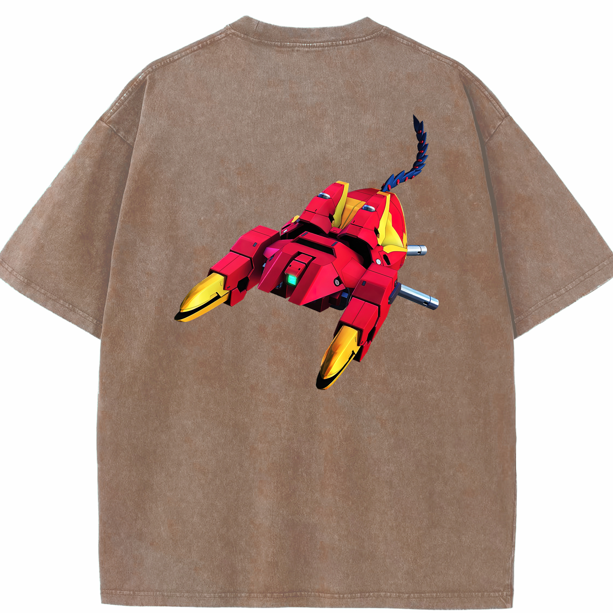 （画像用） 機動戦士ガンダム Mobile Suit Gundam 綿100% ヴィンテージ風 半袖Tシャツ（背面プリント）