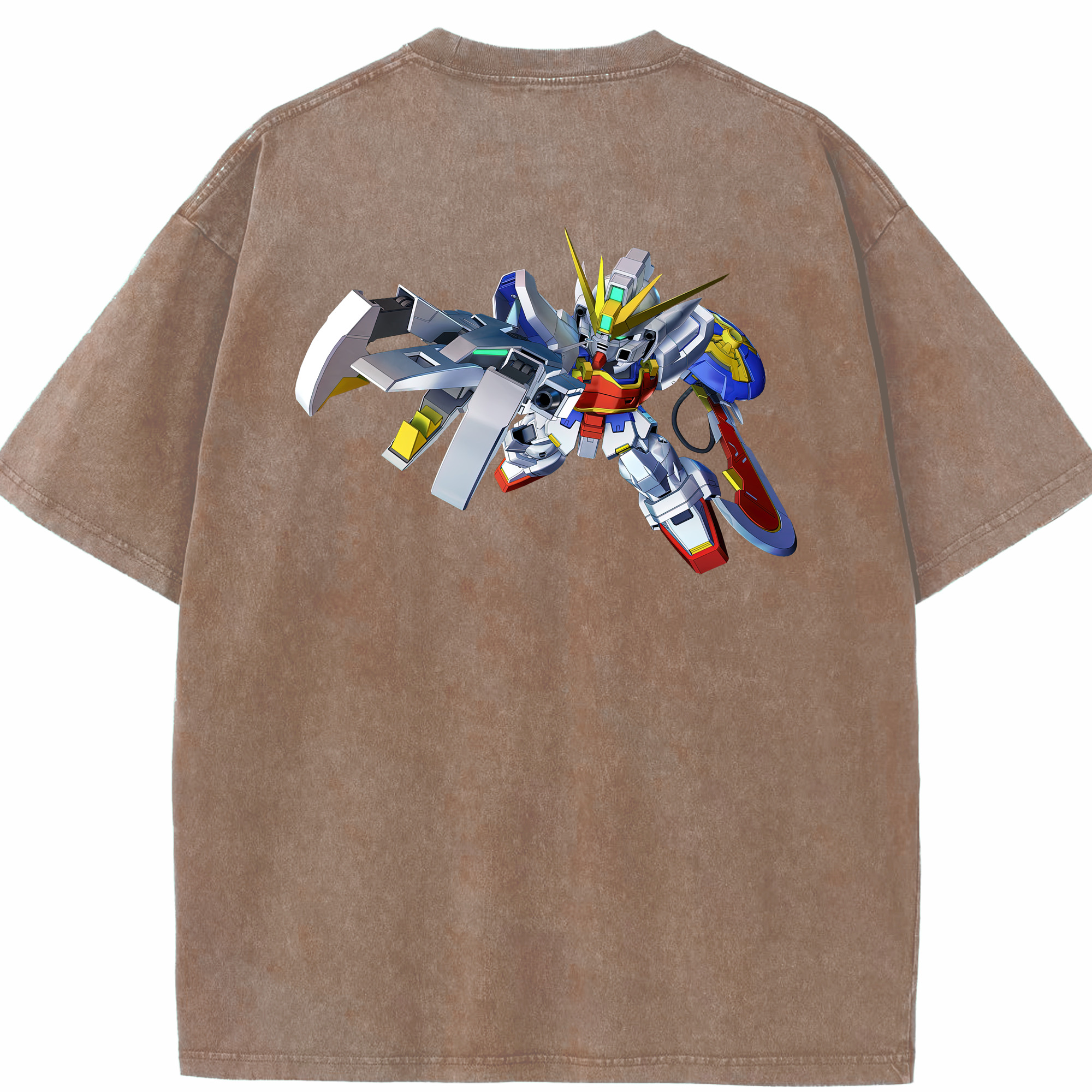 （画像用） 機動戦士ガンダム Mobile Suit Gundam 綿100% ヴィンテージ風 半袖Tシャツ（背面プリント）