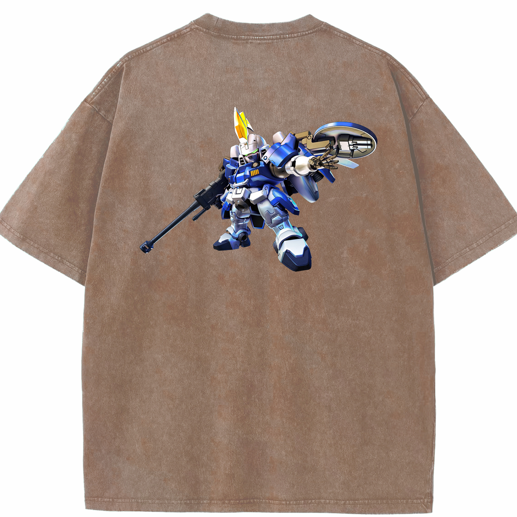 （画像用） 機動戦士ガンダム Mobile Suit Gundam 綿100% ヴィンテージ風 半袖Tシャツ（背面プリント）