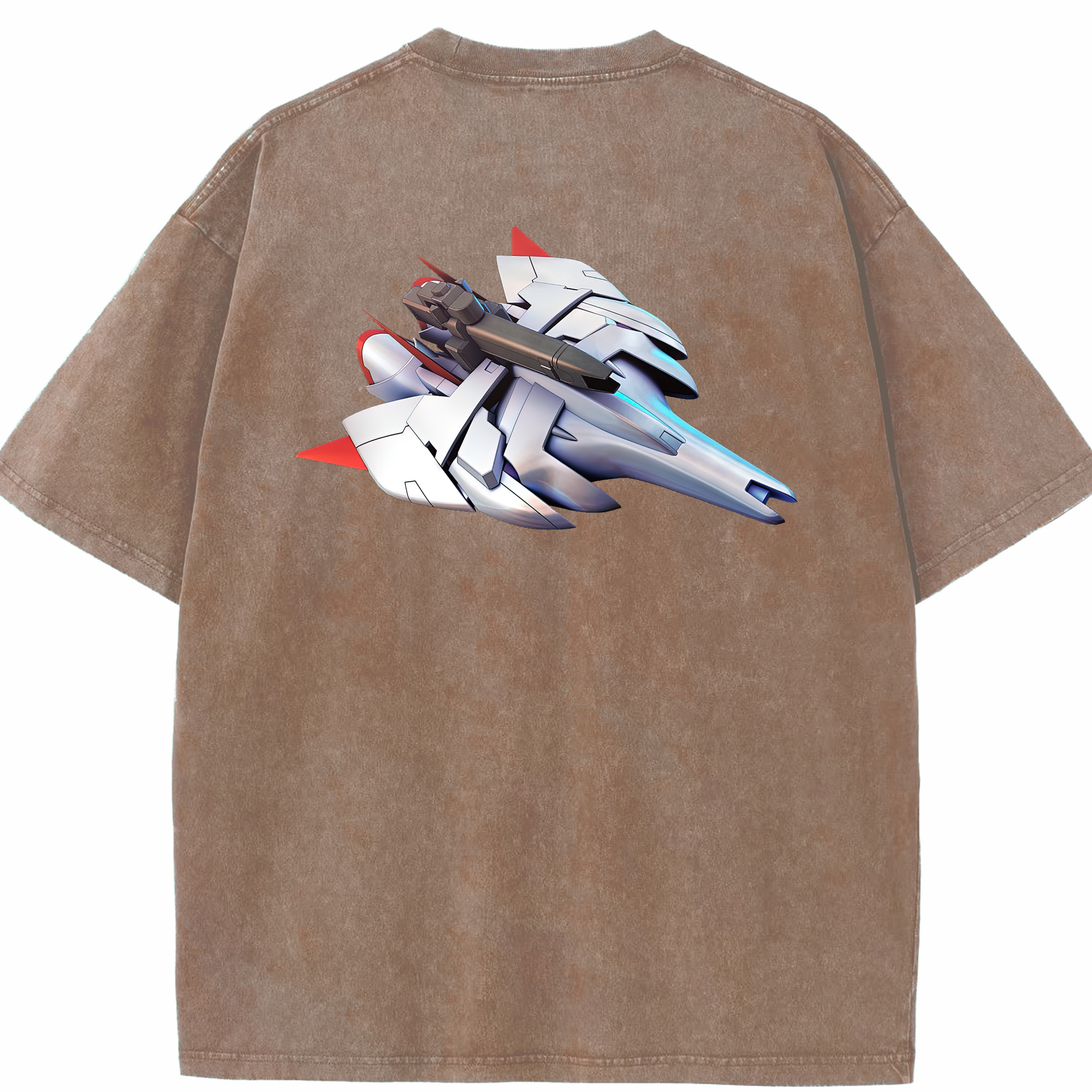 （画像用） 機動戦士ガンダム Mobile Suit Gundam 綿100% ヴィンテージ風 半袖Tシャツ（背面プリント）