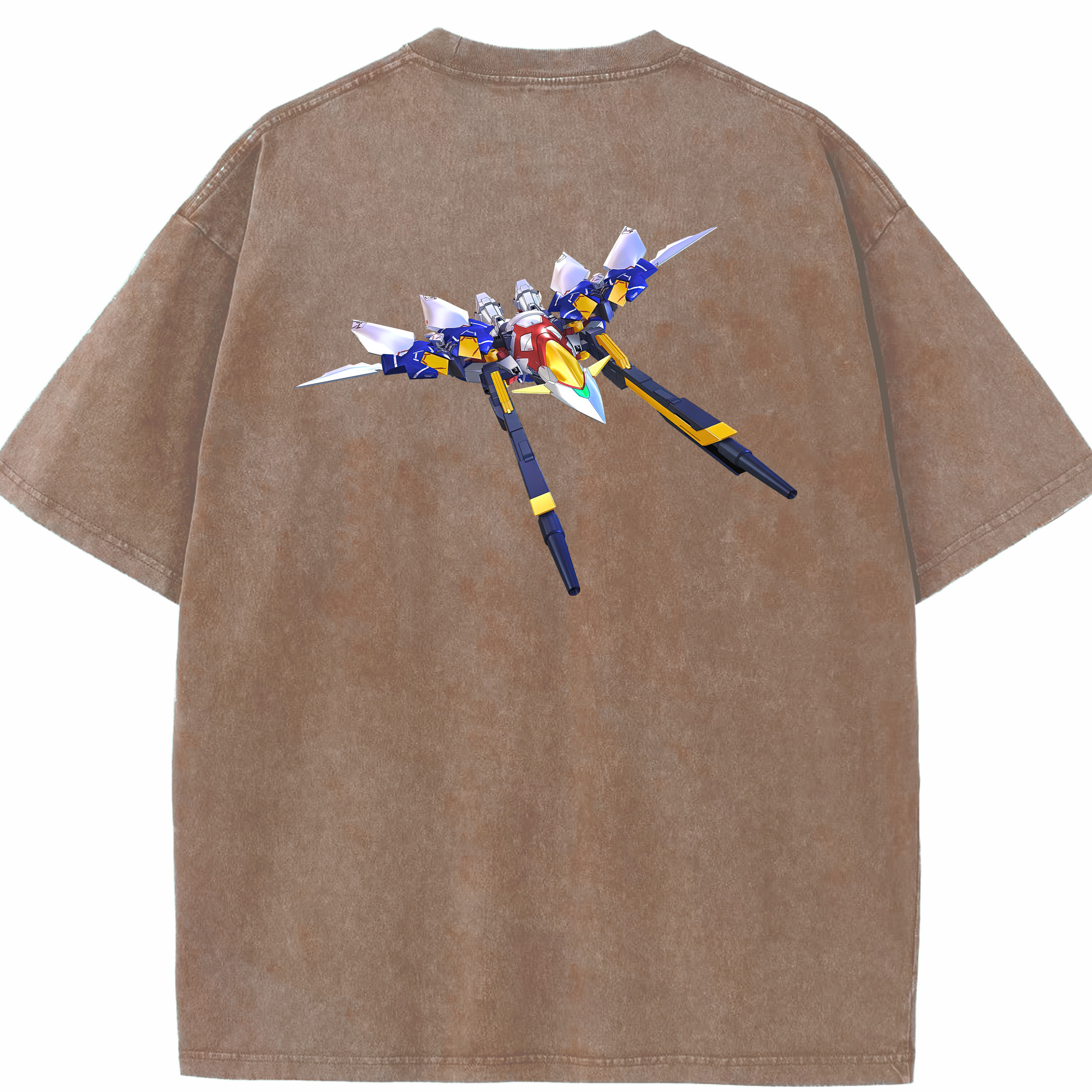 （画像用） 機動戦士ガンダム Mobile Suit Gundam 綿100% ヴィンテージ風 半袖Tシャツ（背面プリント）