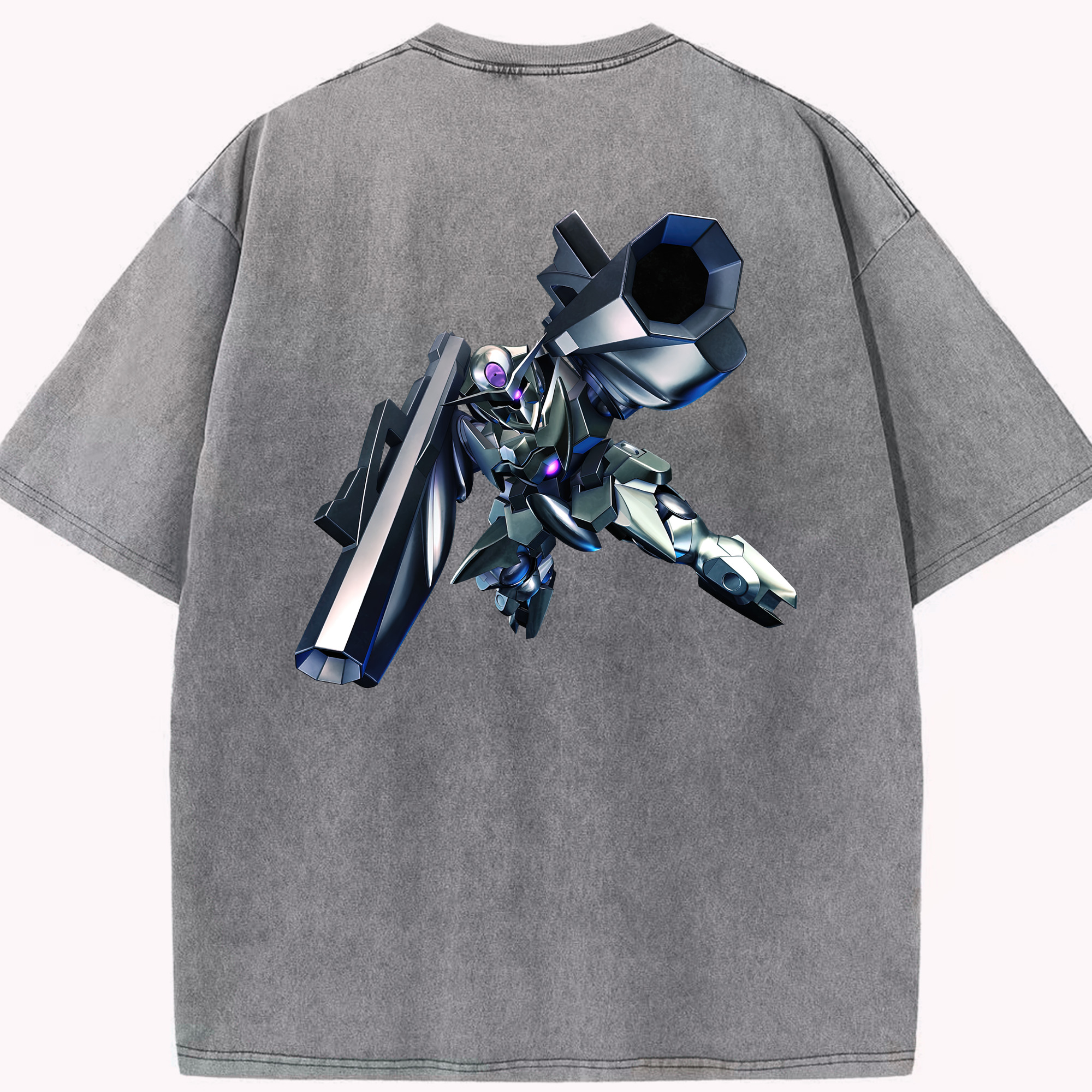 （画像用） 機動戦士ガンダム Mobile Suit Gundam 綿100% ヴィンテージ風 半袖Tシャツ（背面プリント）