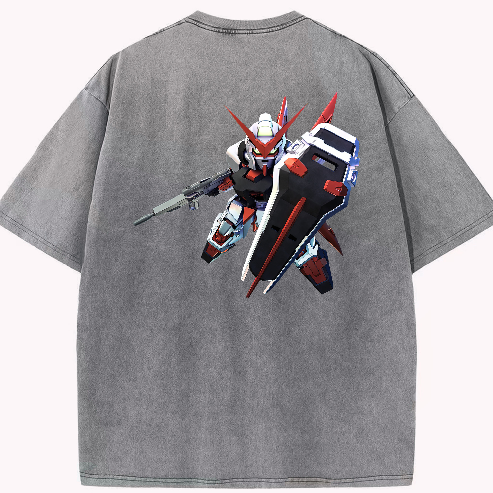 （画像用） 機動戦士ガンダム Mobile Suit Gundam 綿100% ヴィンテージ風 半袖Tシャツ（背面プリント）