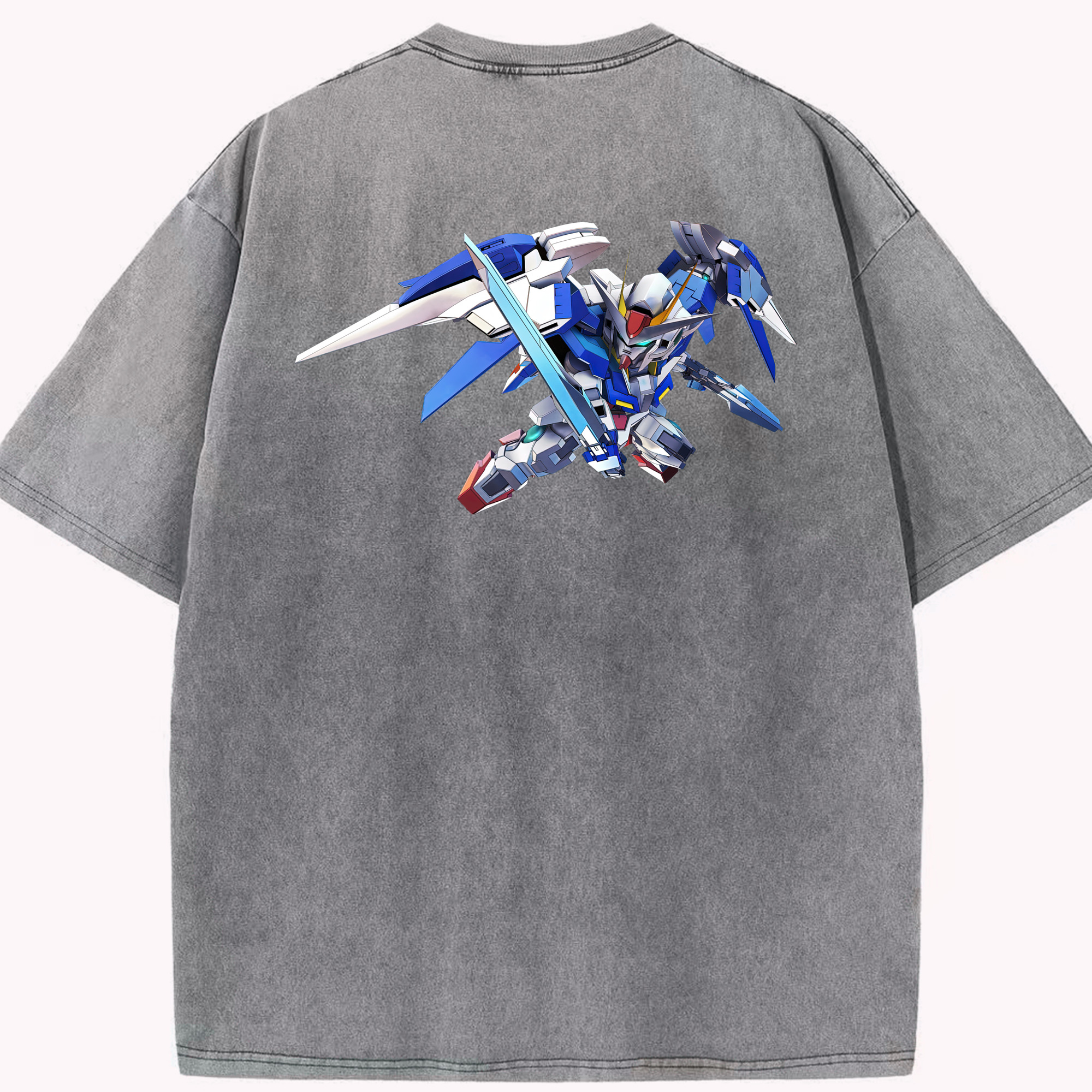 （画像用） 機動戦士ガンダム Mobile Suit Gundam 綿100% ヴィンテージ風 半袖Tシャツ（背面プリント）