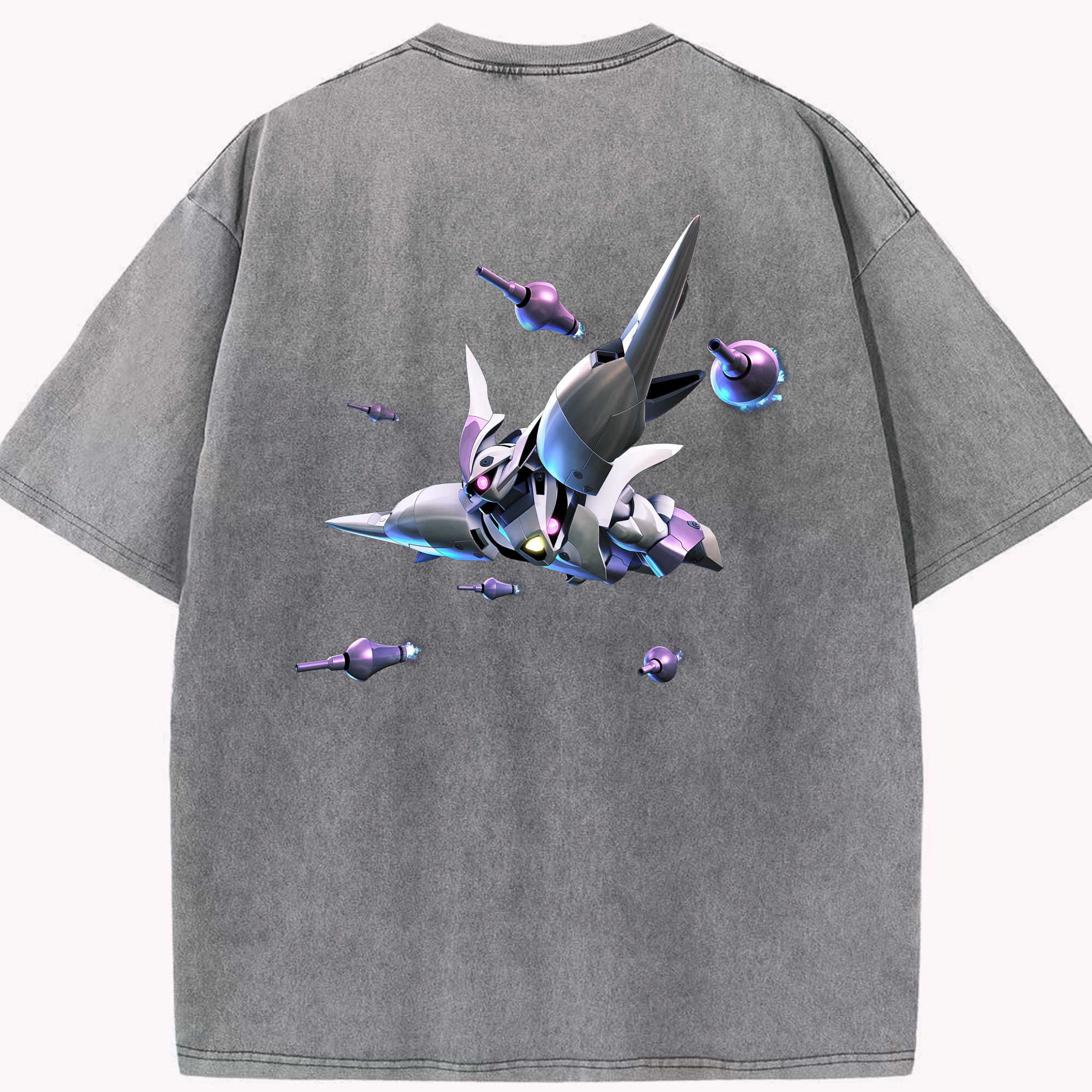 （画像用） 機動戦士ガンダム Mobile Suit Gundam 綿100% ヴィンテージ風 半袖Tシャツ（背面プリント）