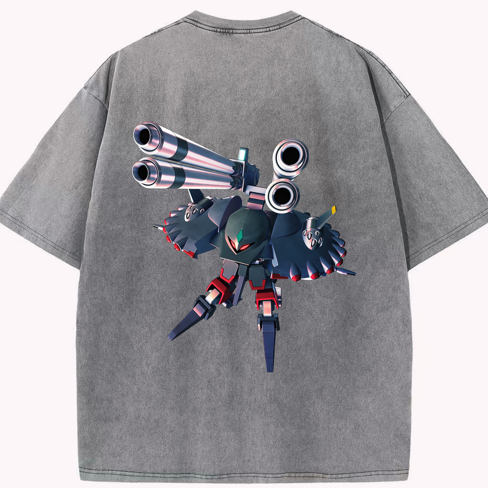 （画像用） 機動戦士ガンダム Mobile Suit Gundam 綿100% ヴィンテージ風 半袖Tシャツ（背面プリント）