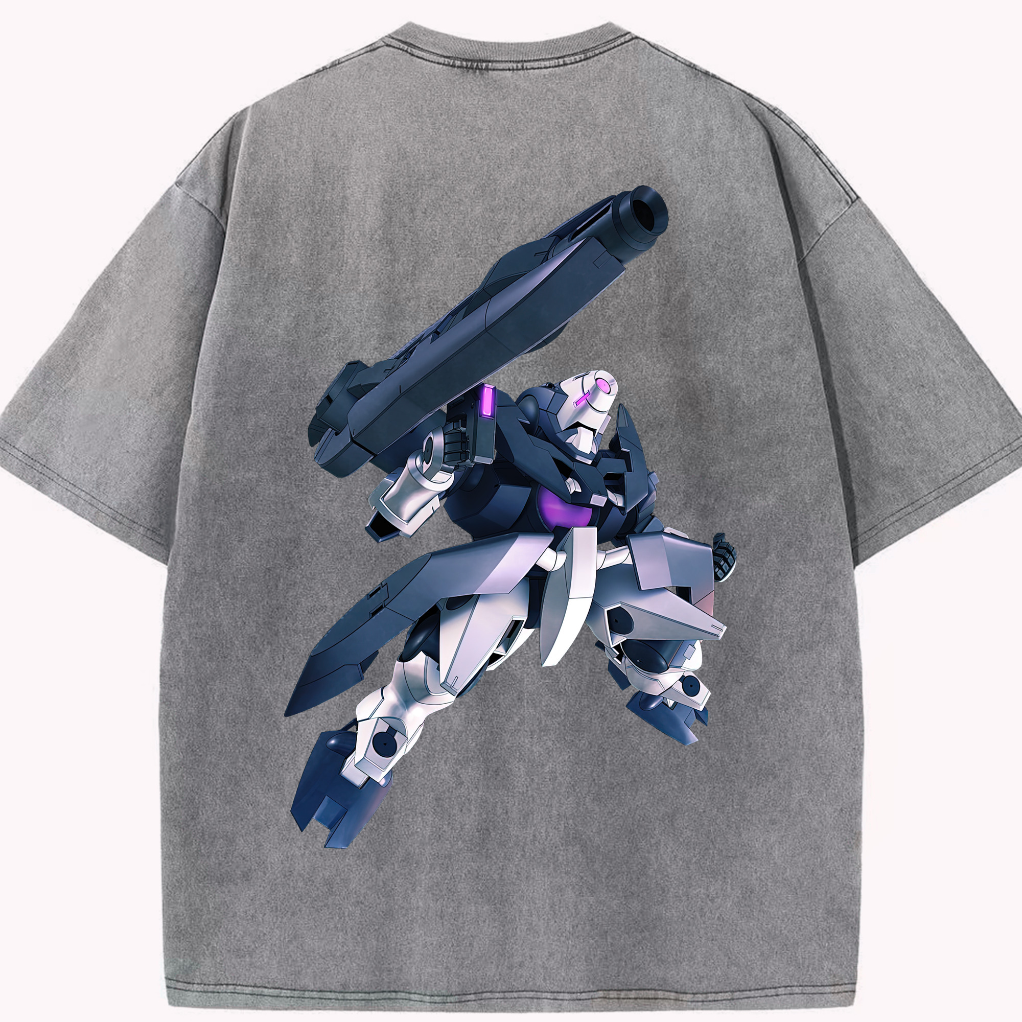 （画像用） 機動戦士ガンダム Mobile Suit Gundam 綿100% ヴィンテージ風 半袖Tシャツ（背面プリント）