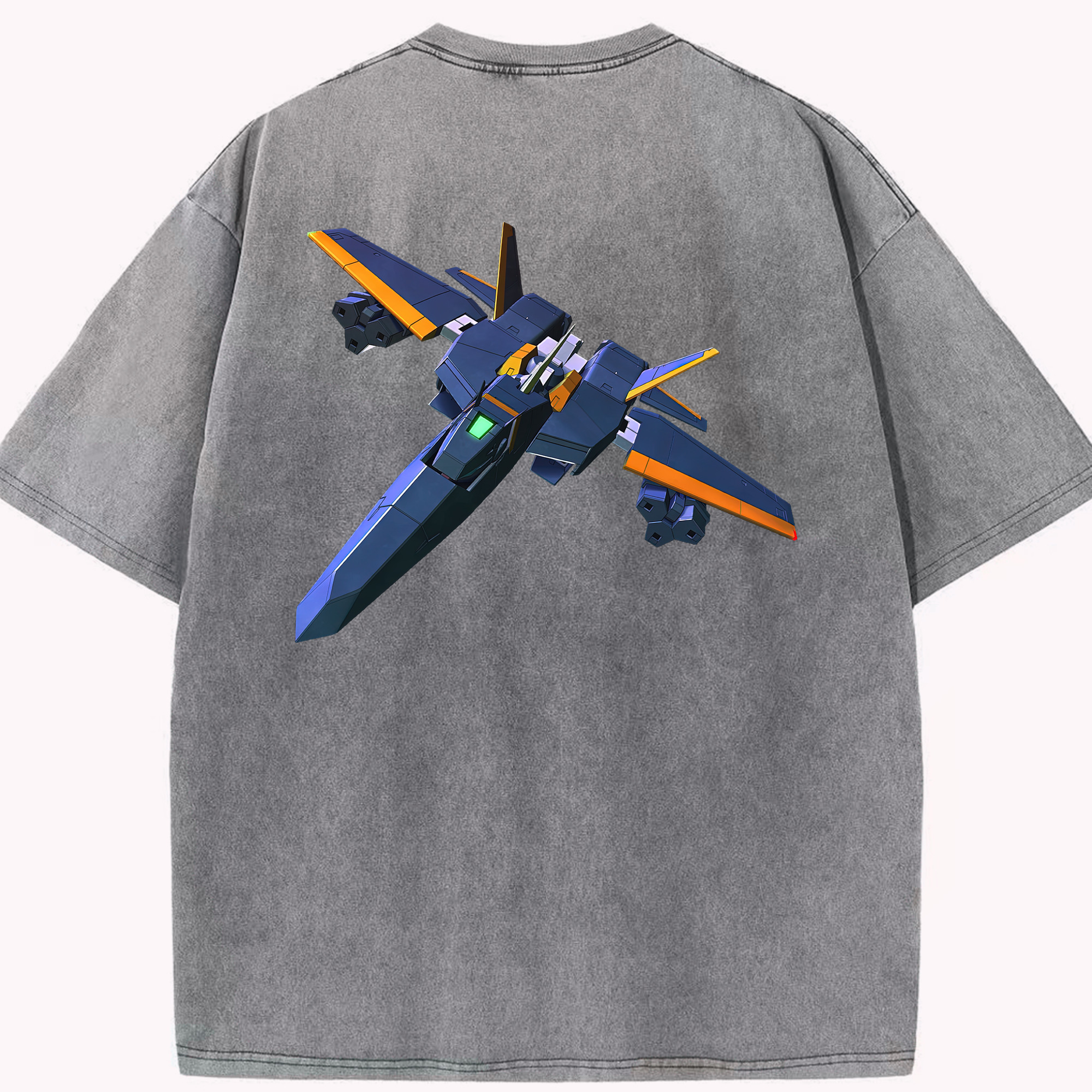 （画像用） 機動戦士ガンダム Mobile Suit Gundam 綿100% ヴィンテージ風 半袖Tシャツ（背面プリント）