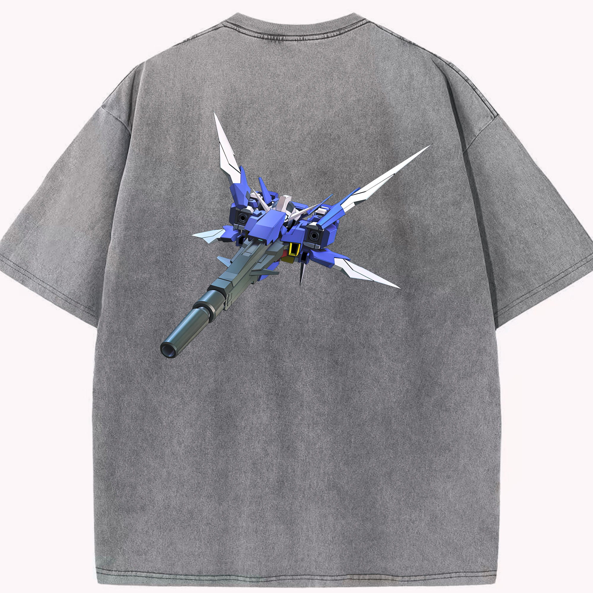 （画像用） 機動戦士ガンダム Mobile Suit Gundam 綿100% ヴィンテージ風 半袖Tシャツ（背面プリント）