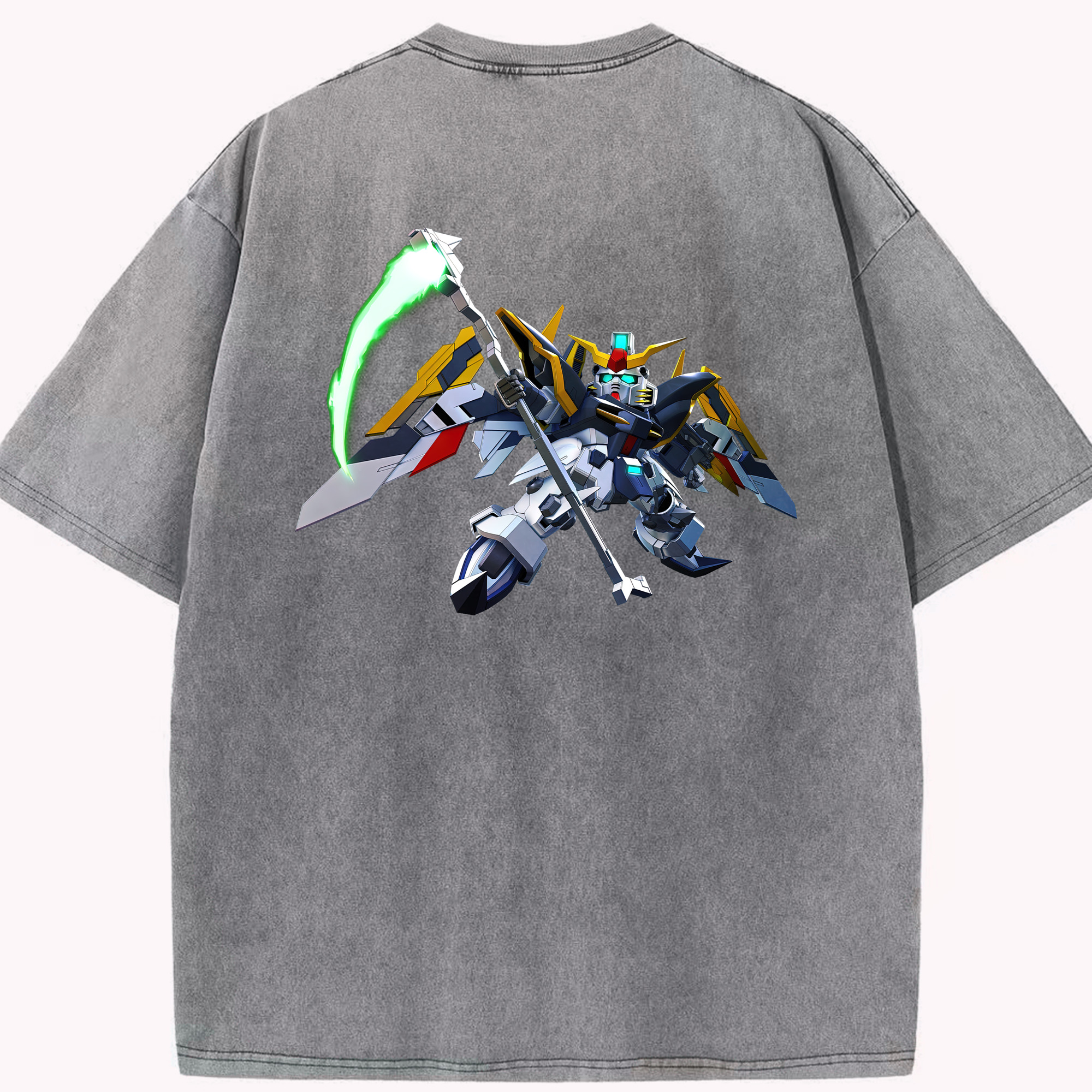 （画像用） 機動戦士ガンダム Mobile Suit Gundam 綿100% ヴィンテージ風 半袖Tシャツ（背面プリント）