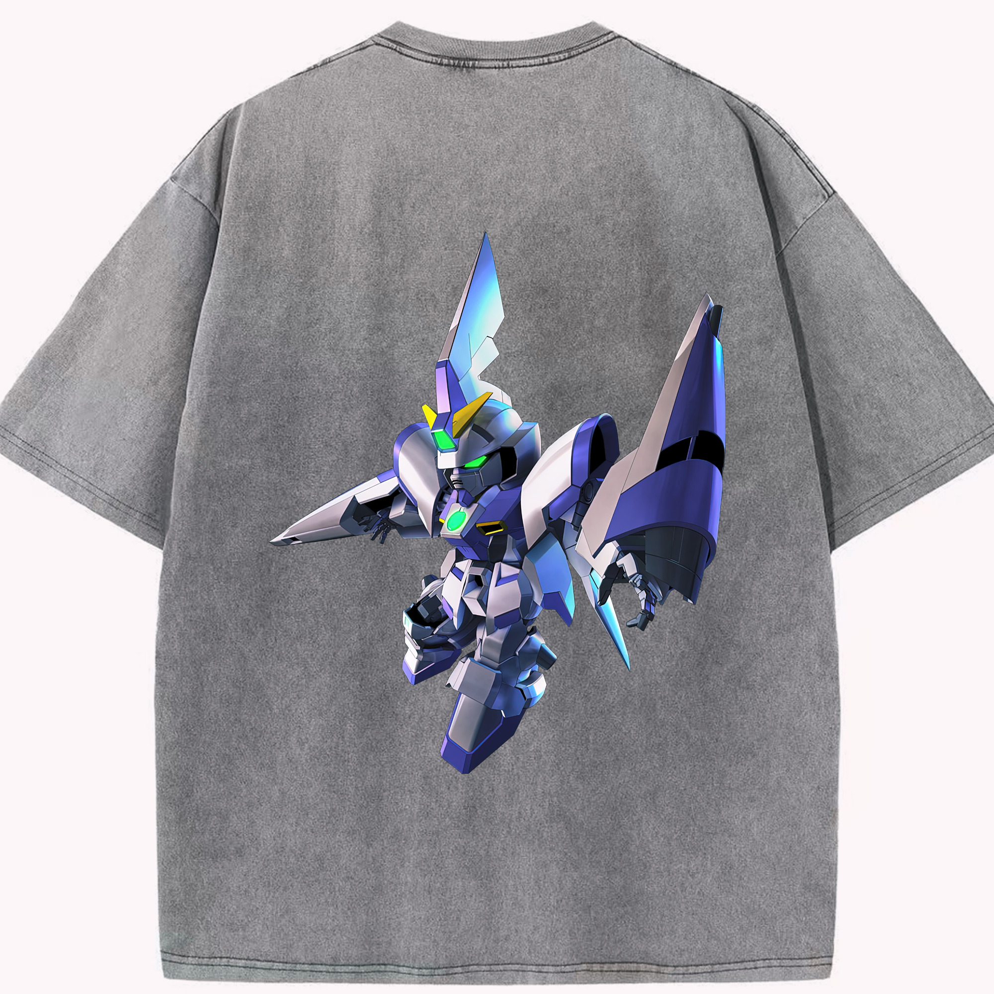 （画像用） 機動戦士ガンダム Mobile Suit Gundam 綿100% ヴィンテージ風 半袖Tシャツ（背面プリント）