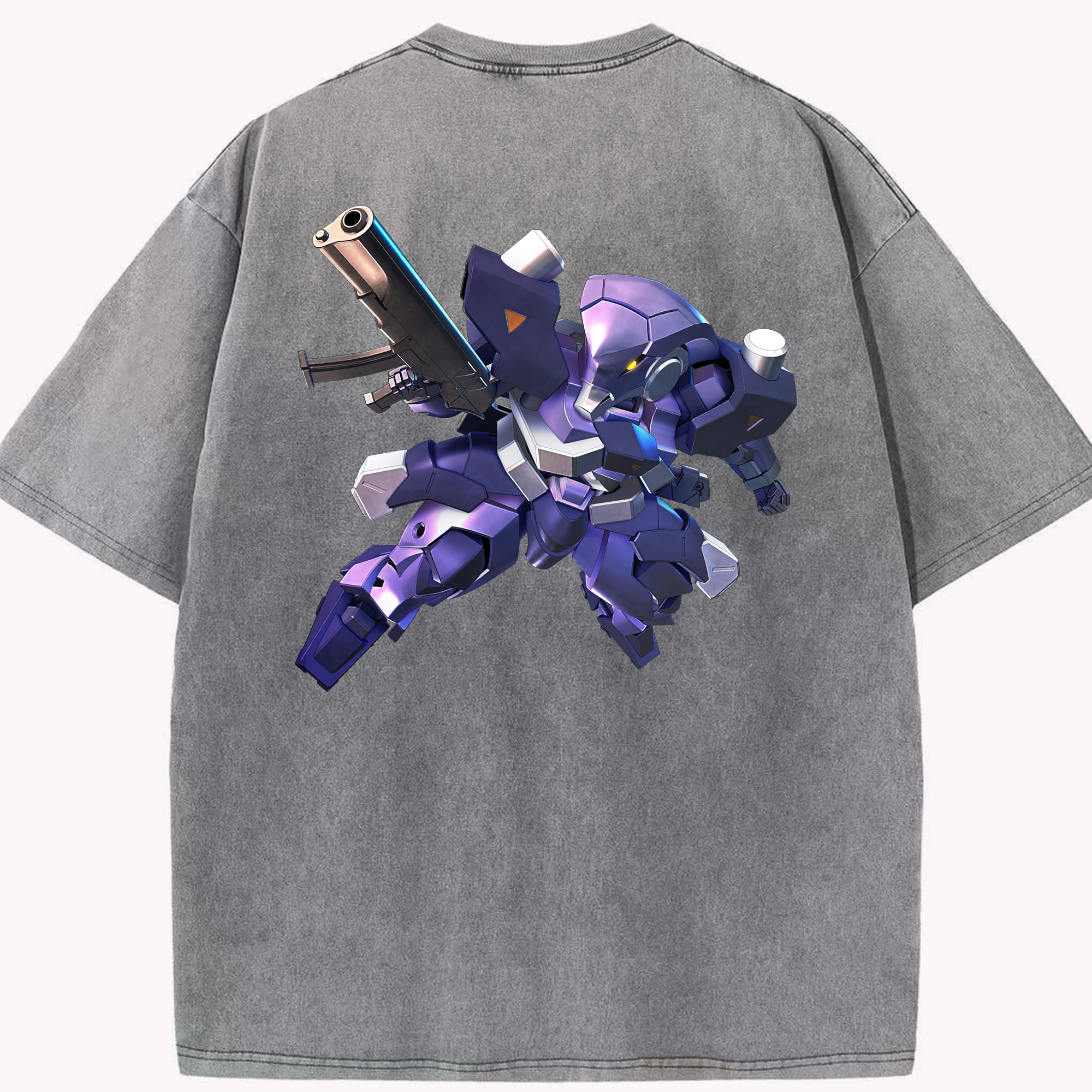 （画像用） 機動戦士ガンダム Mobile Suit Gundam 綿100% ヴィンテージ風 半袖Tシャツ（背面プリント）