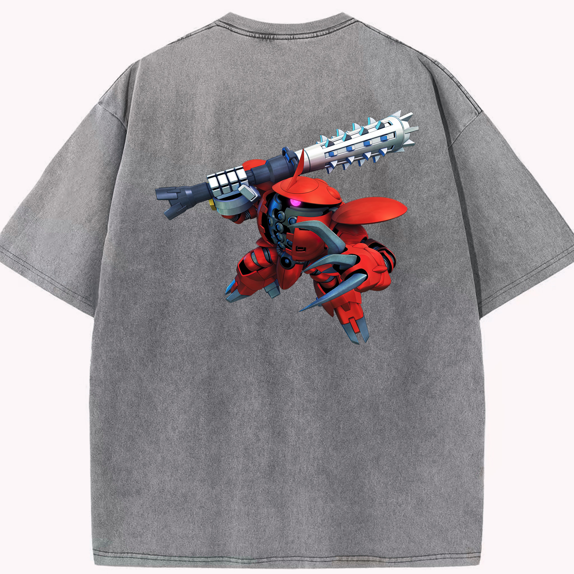 （画像用） 機動戦士ガンダム Mobile Suit Gundam 綿100% ヴィンテージ風 半袖Tシャツ（背面プリント）