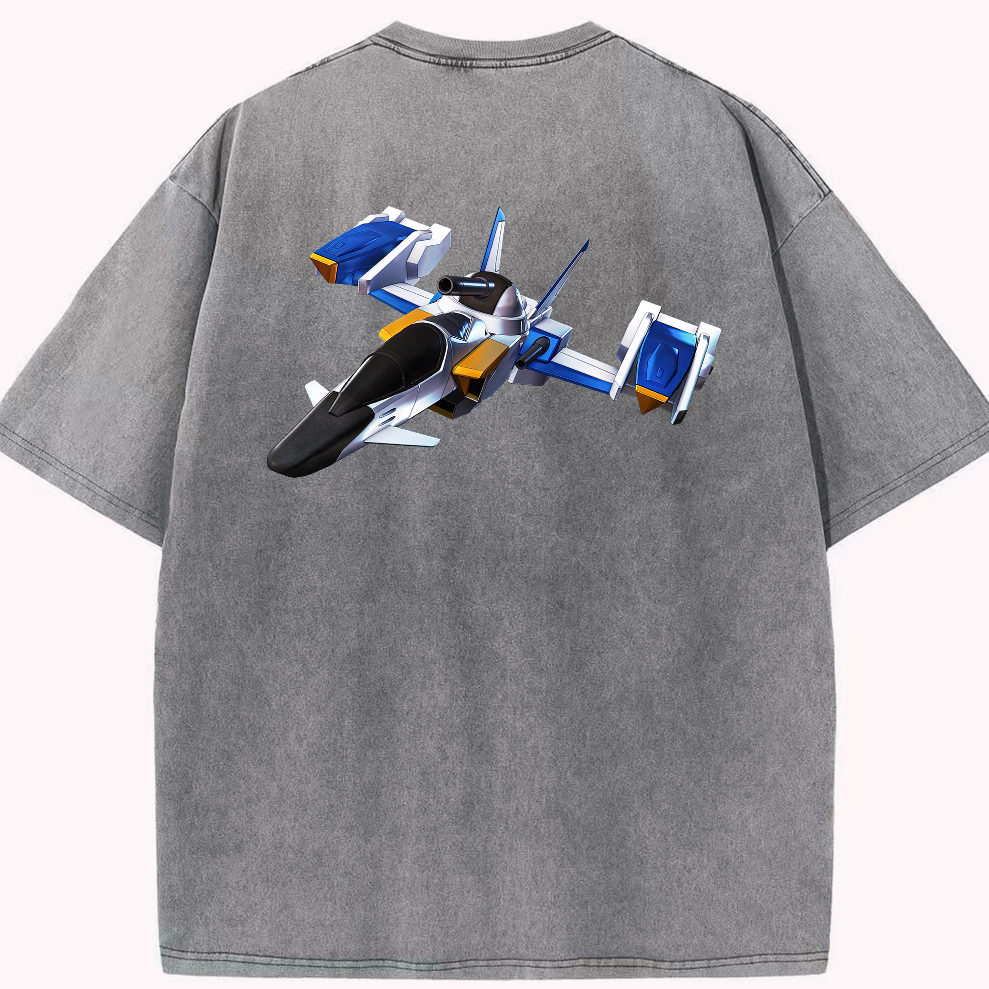 （画像用） 機動戦士ガンダム Mobile Suit Gundam 綿100% ヴィンテージ風 半袖Tシャツ（背面プリント）