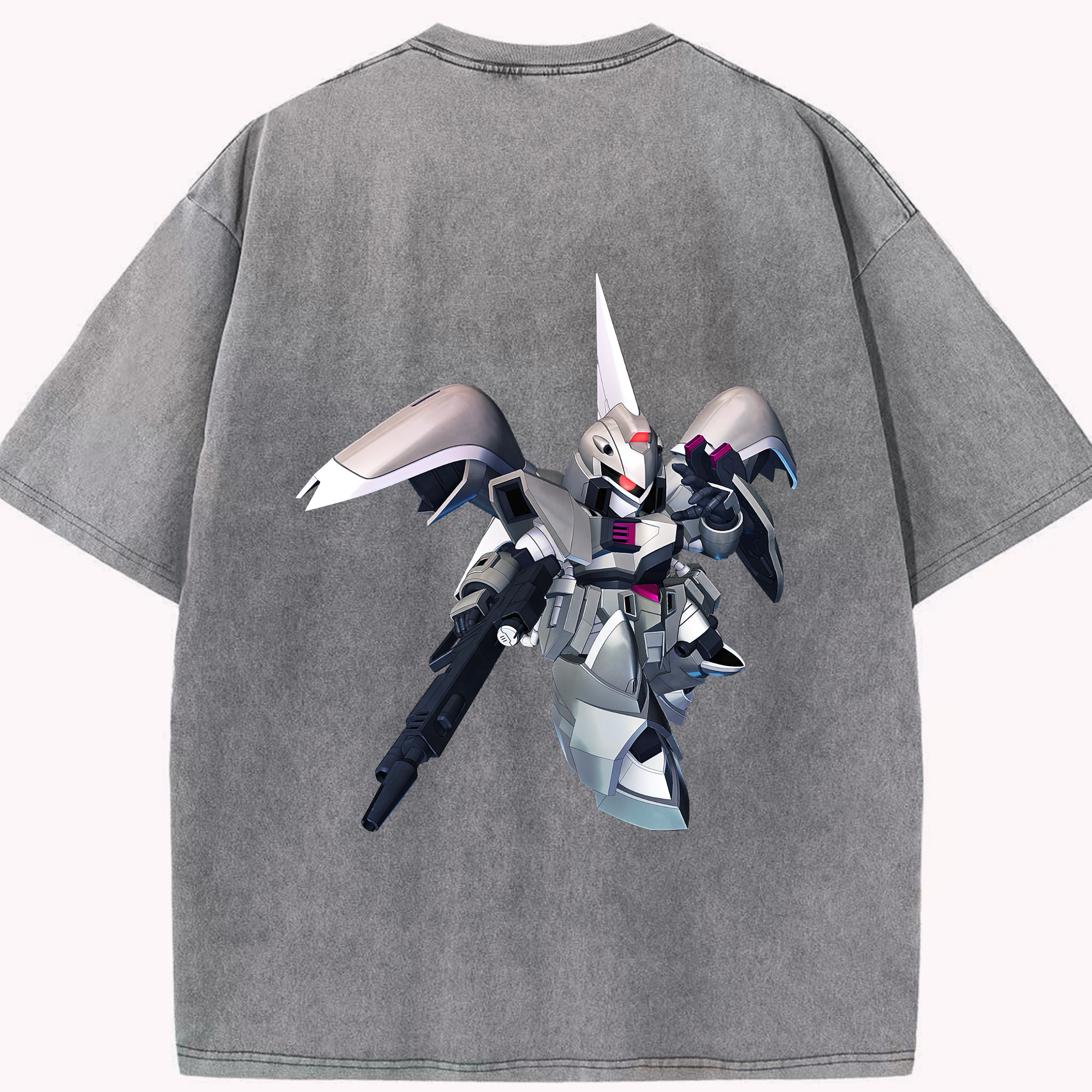 （画像用） 機動戦士ガンダム Mobile Suit Gundam 綿100% ヴィンテージ風 半袖Tシャツ（背面プリント）