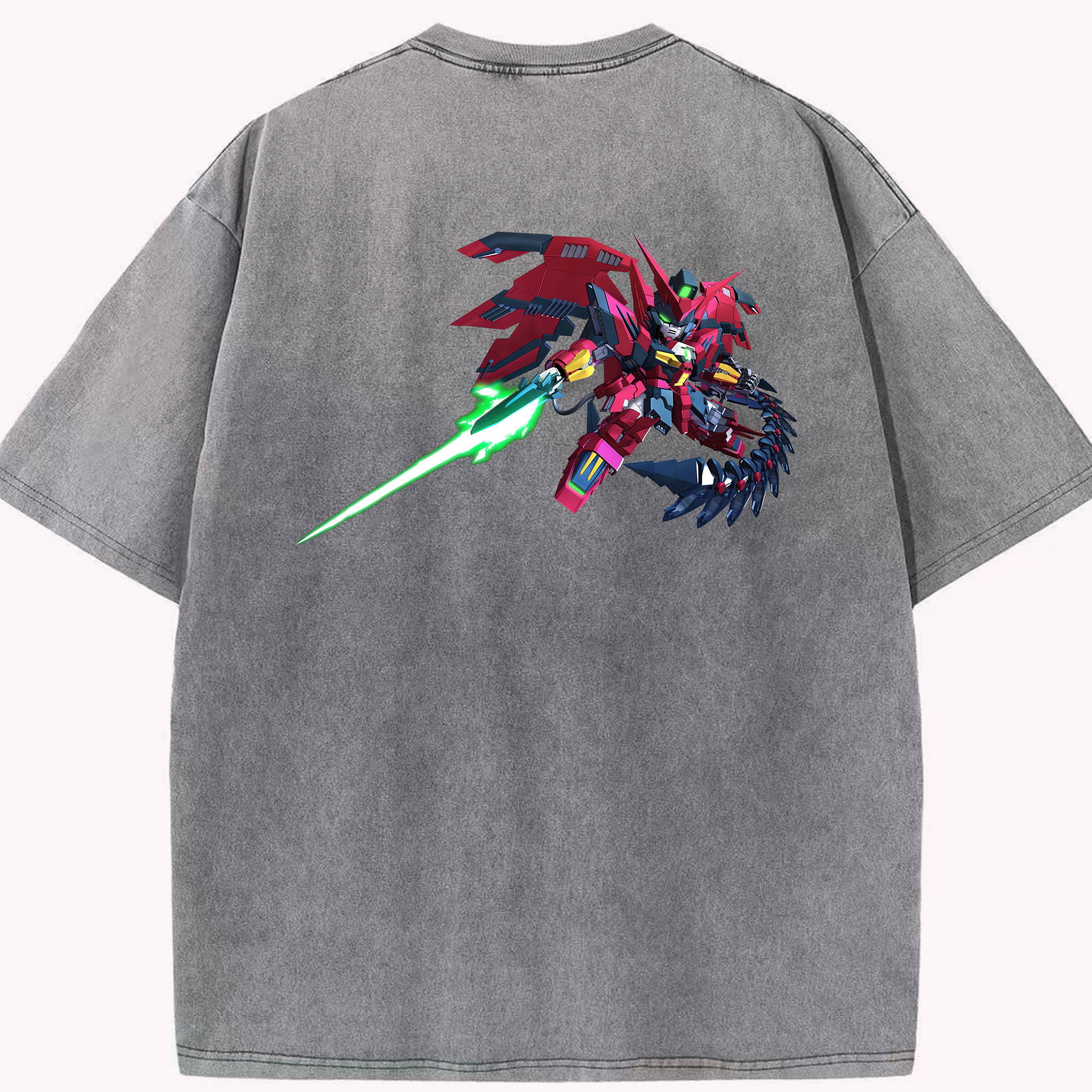 （画像用） 機動戦士ガンダム Mobile Suit Gundam 綿100% ヴィンテージ風 半袖Tシャツ（背面プリント）