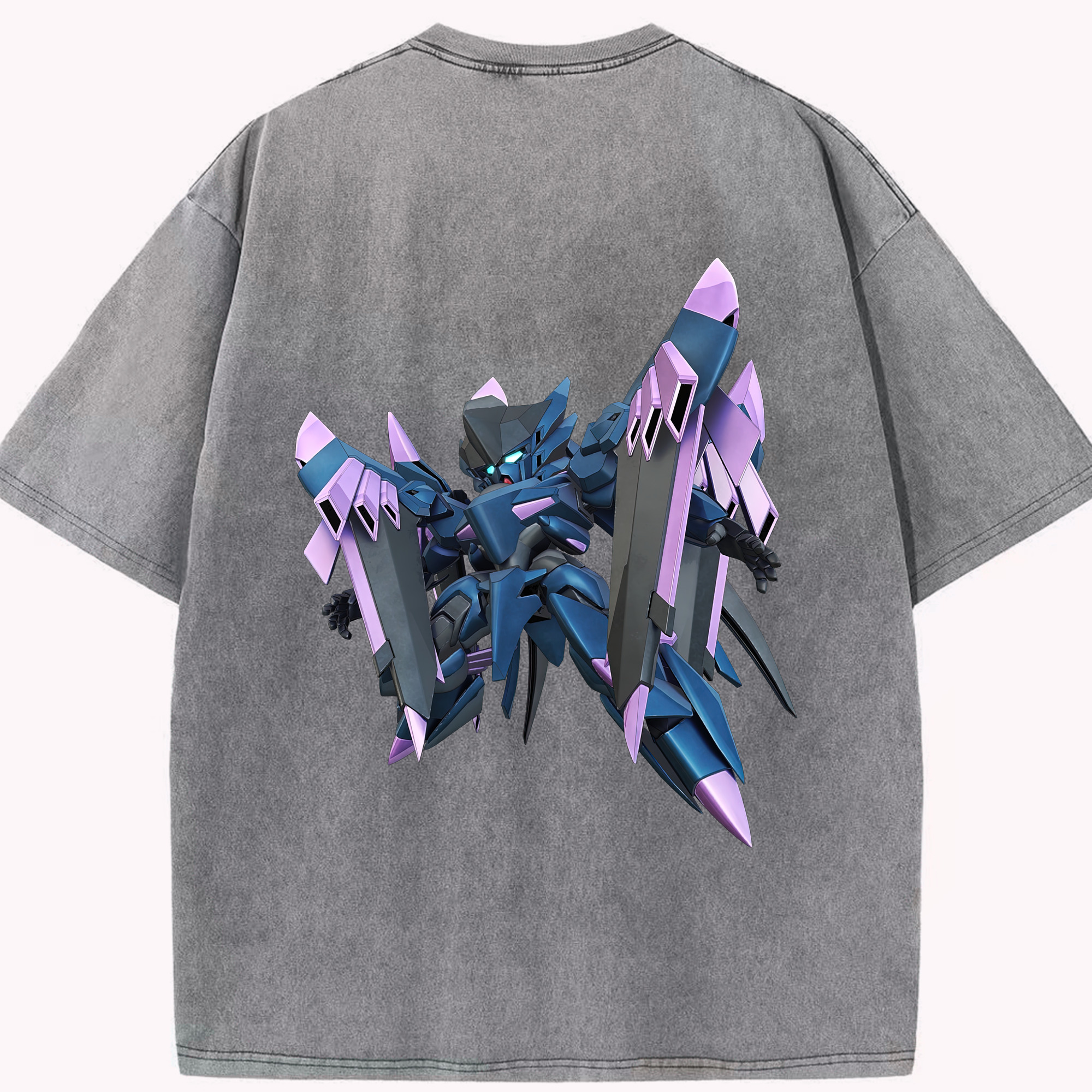 （画像用） 機動戦士ガンダム Mobile Suit Gundam 綿100% ヴィンテージ風 半袖Tシャツ（背面プリント）