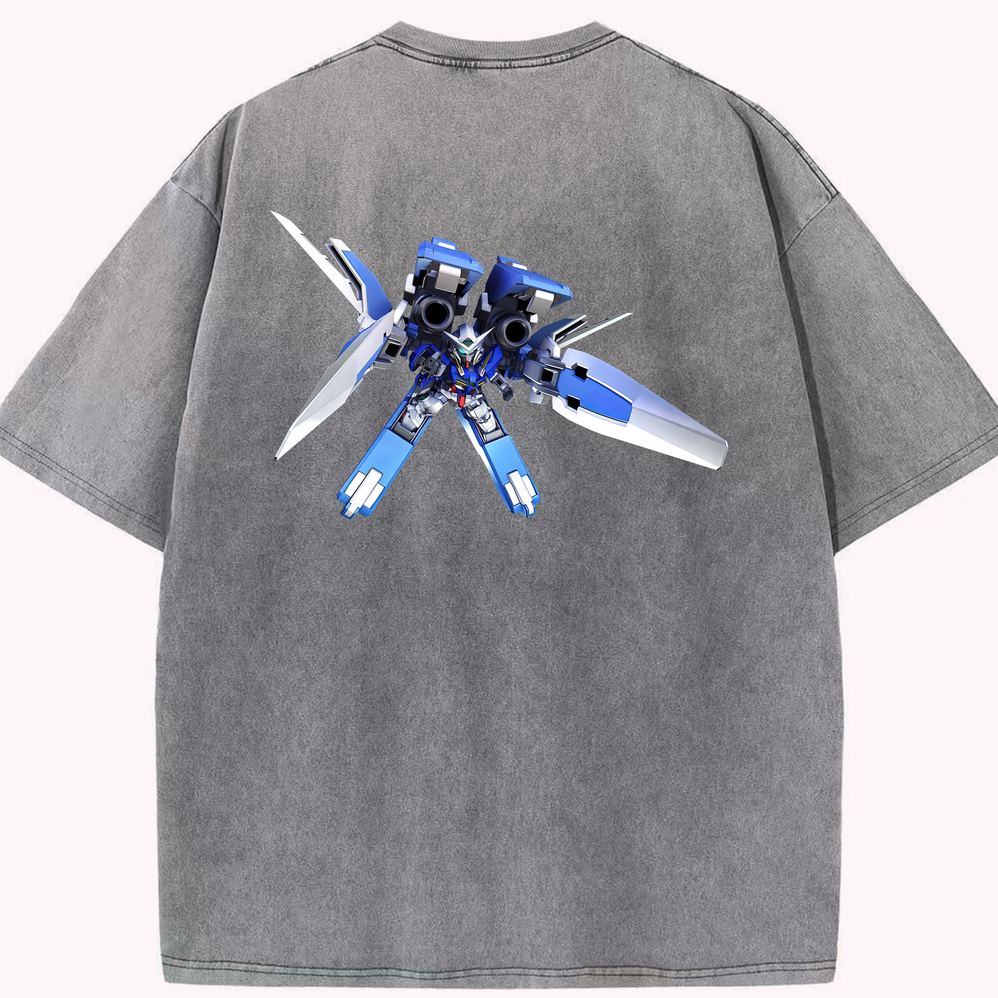 （画像用） 機動戦士ガンダム Mobile Suit Gundam 綿100% ヴィンテージ風 半袖Tシャツ（背面プリント）