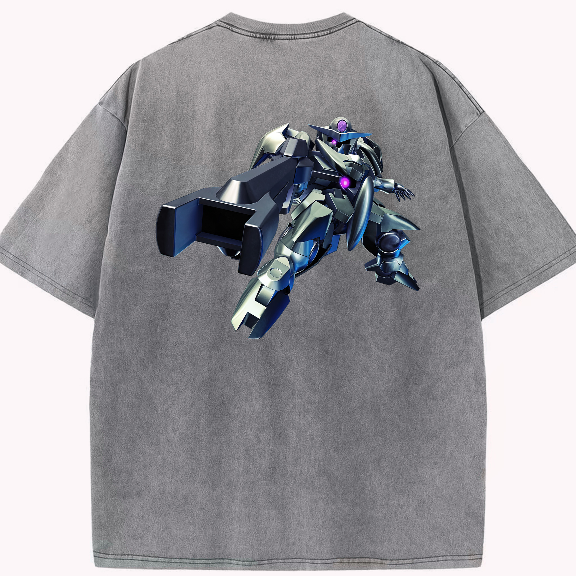 （画像用） 機動戦士ガンダム Mobile Suit Gundam 綿100% ヴィンテージ風 半袖Tシャツ（背面プリント）
