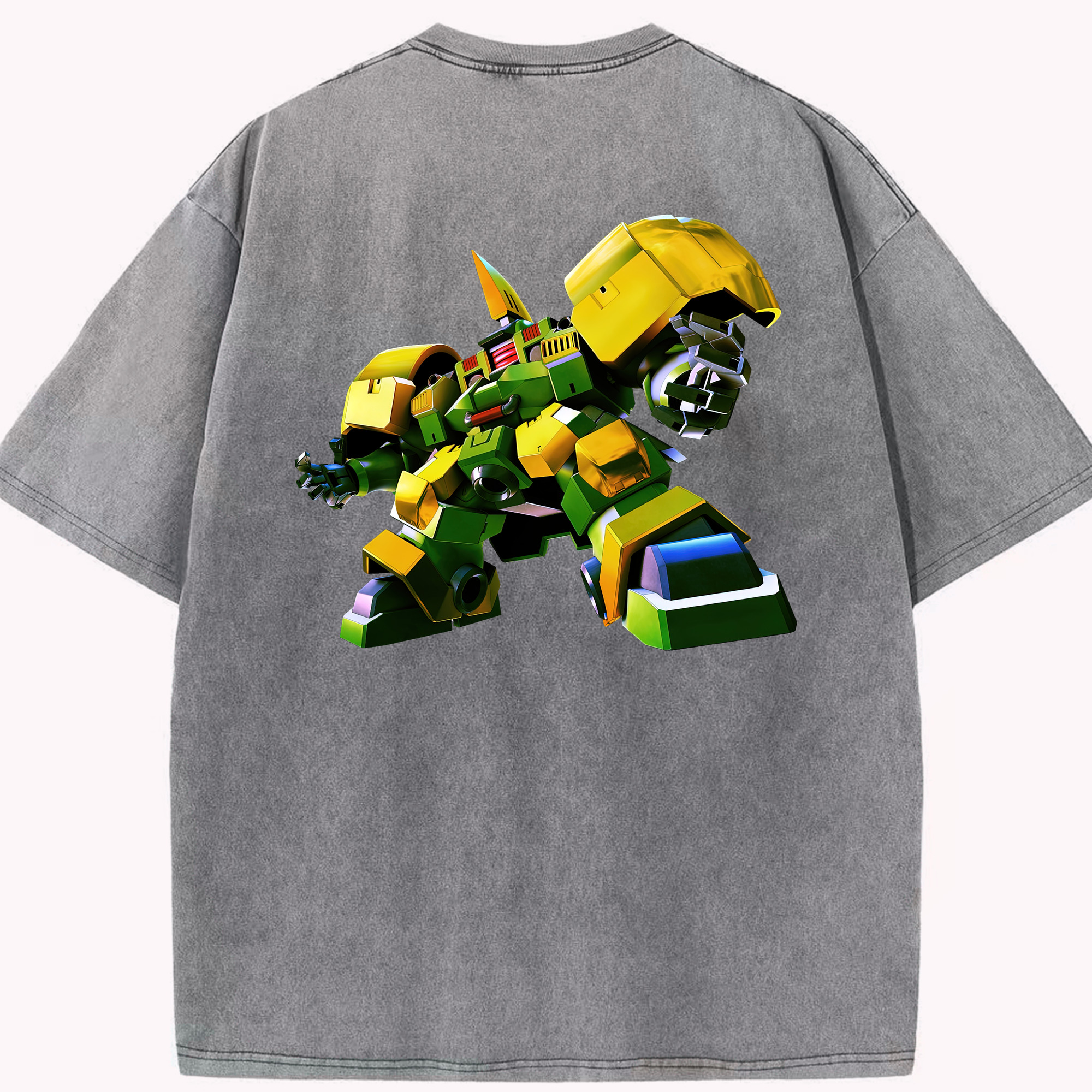 （画像用） 機動戦士ガンダム Mobile Suit Gundam 綿100% ヴィンテージ風 半袖Tシャツ（背面プリント）