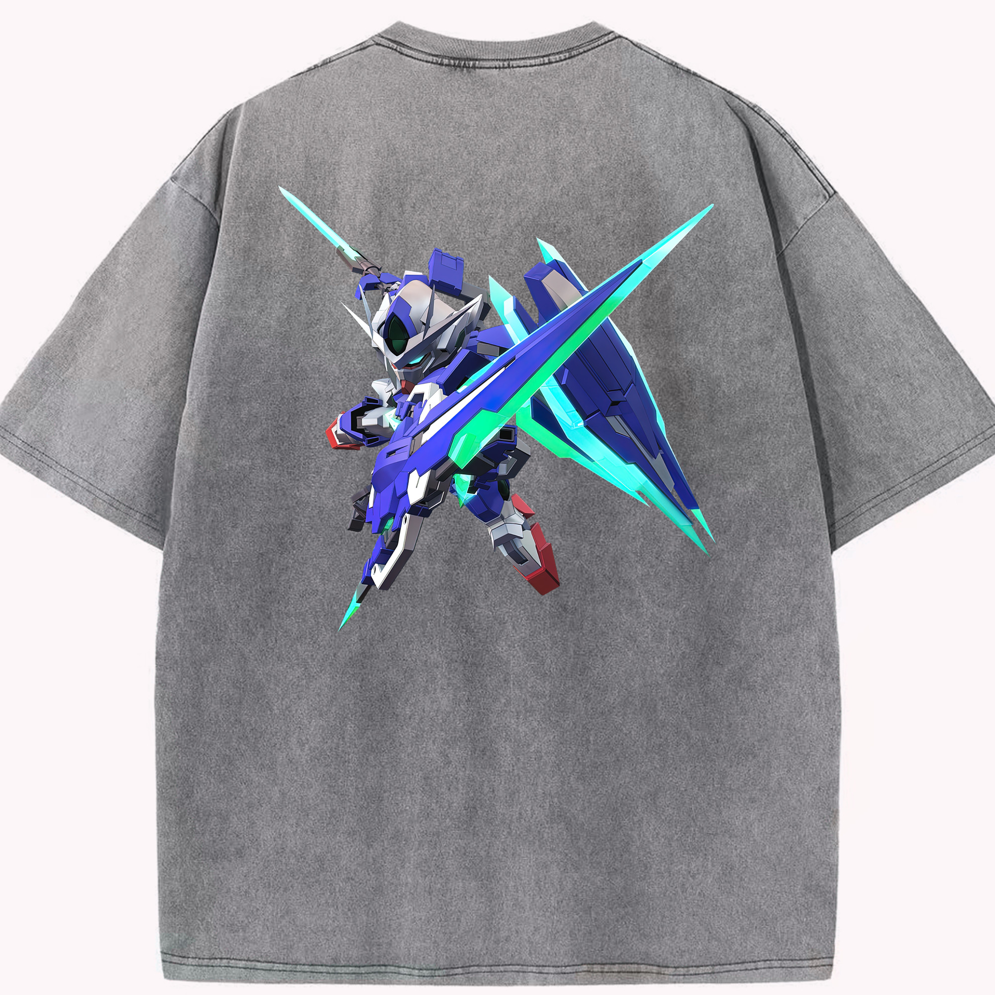 （画像用） 機動戦士ガンダム Mobile Suit Gundam 綿100% ヴィンテージ風 半袖Tシャツ（背面プリント）
