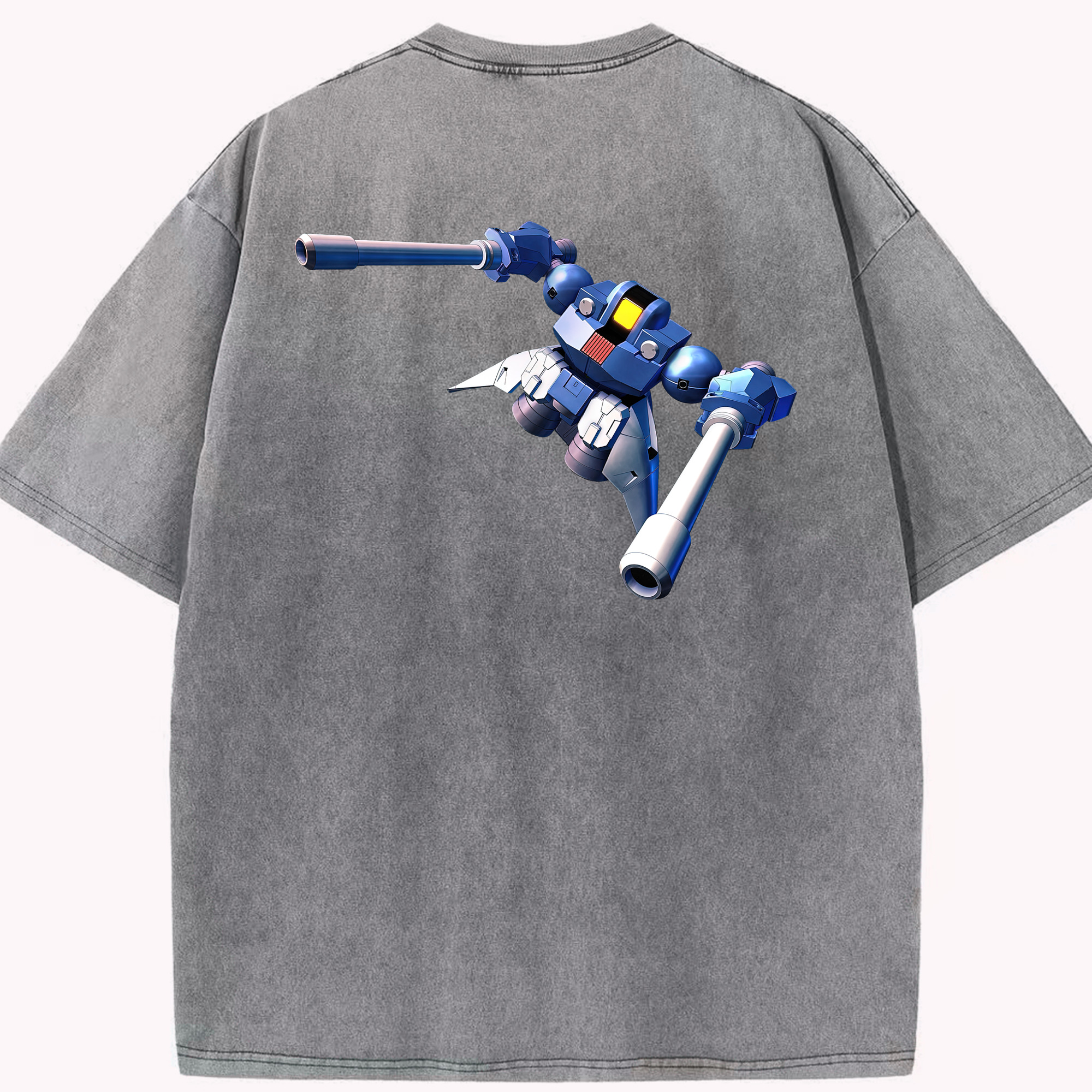 （画像用） 機動戦士ガンダム Mobile Suit Gundam 綿100% ヴィンテージ風 半袖Tシャツ（背面プリント）